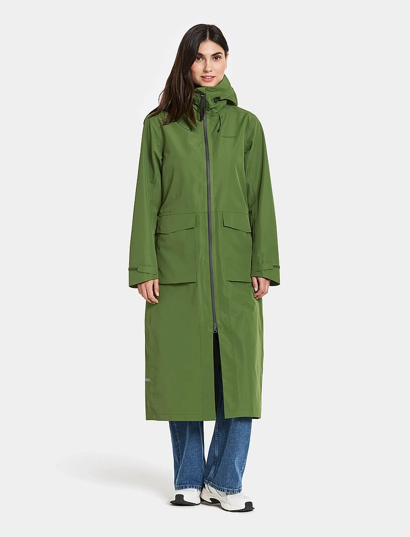 Didriksons - Nadja Parka Long - Õueriided - velvet green - 3