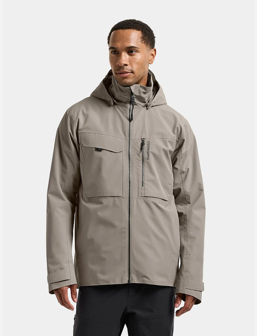 Didriksons - Aston Jacket - Útivistarjakkar - ash brown - 0