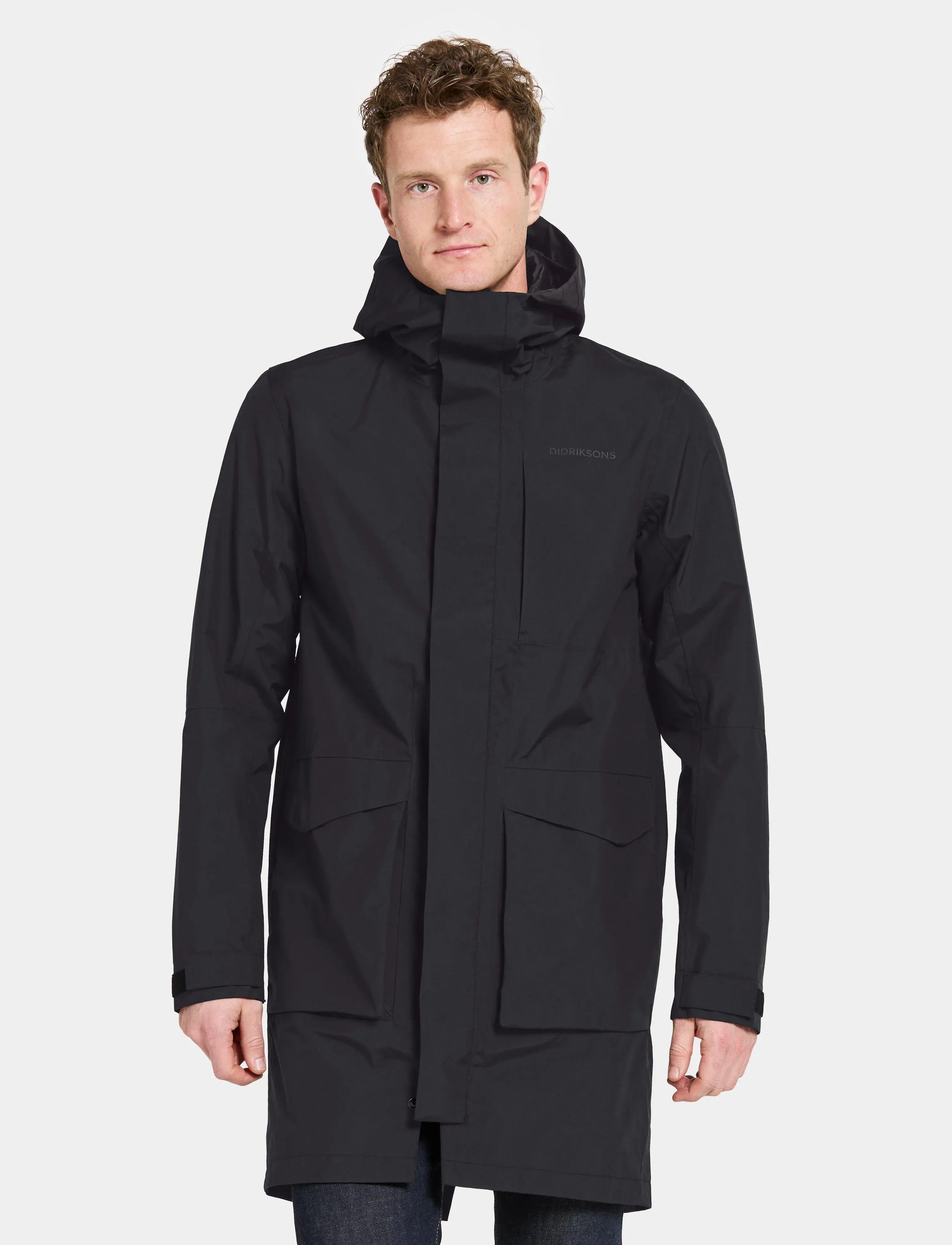 Didriksons Andreas Usx Park 2, Herren, Kapuzenparka, Schwarz, Gr.S