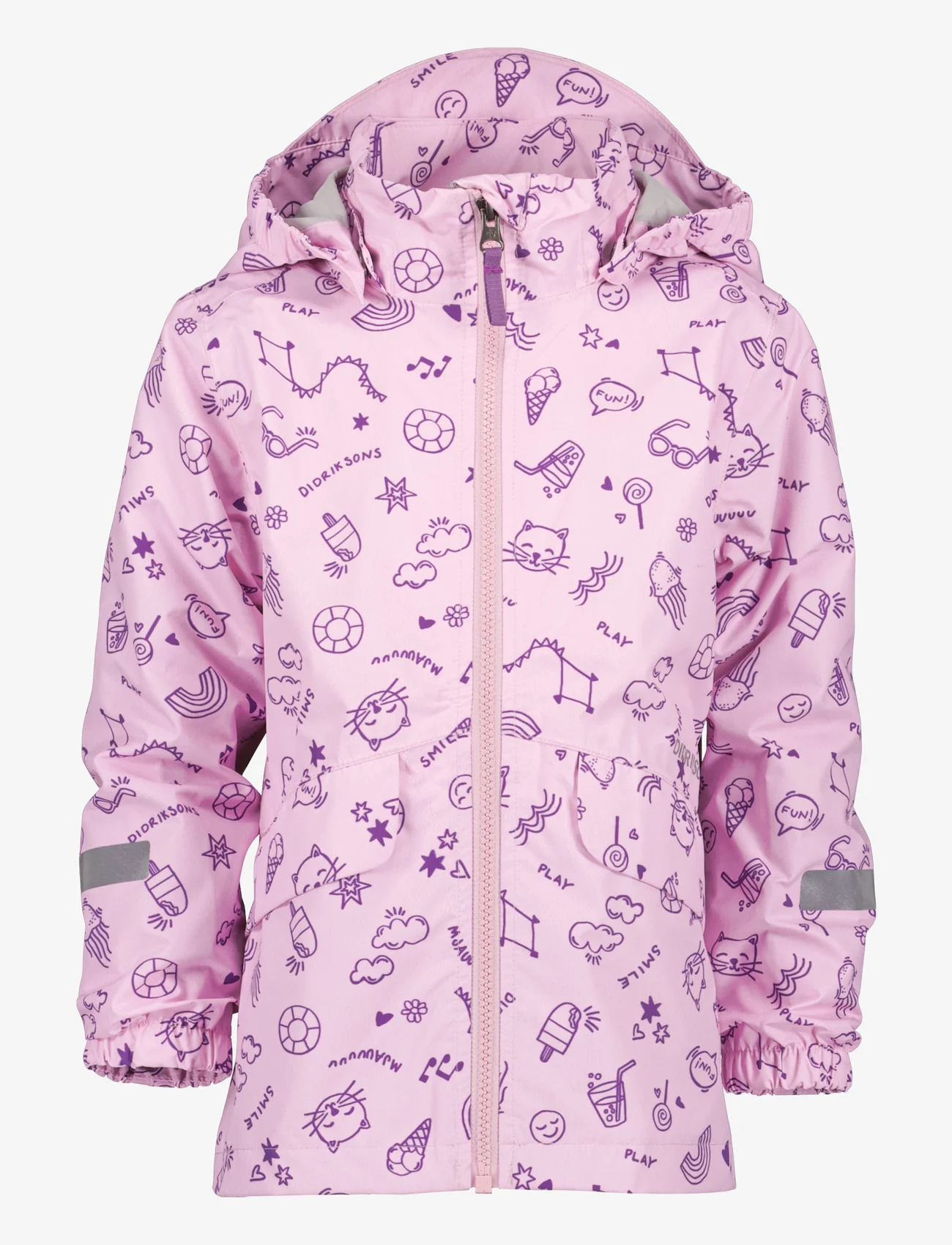 Didriksons - NORMA KIDS PR JKT 3 - shell & rain jackets - doodle orchid pink - 0