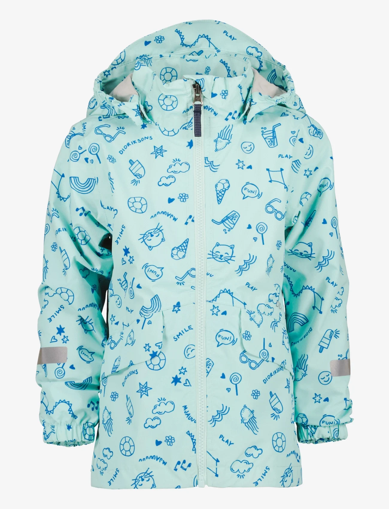 Didriksons - NORMA KIDS PR JKT 3 - shell & rain jackets - doodle pale mint - 0