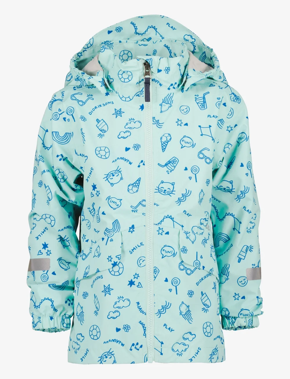 Didriksons - NORMA KIDS PR JKT 3 - shell- & regenjacken - doodle pale mint - 1