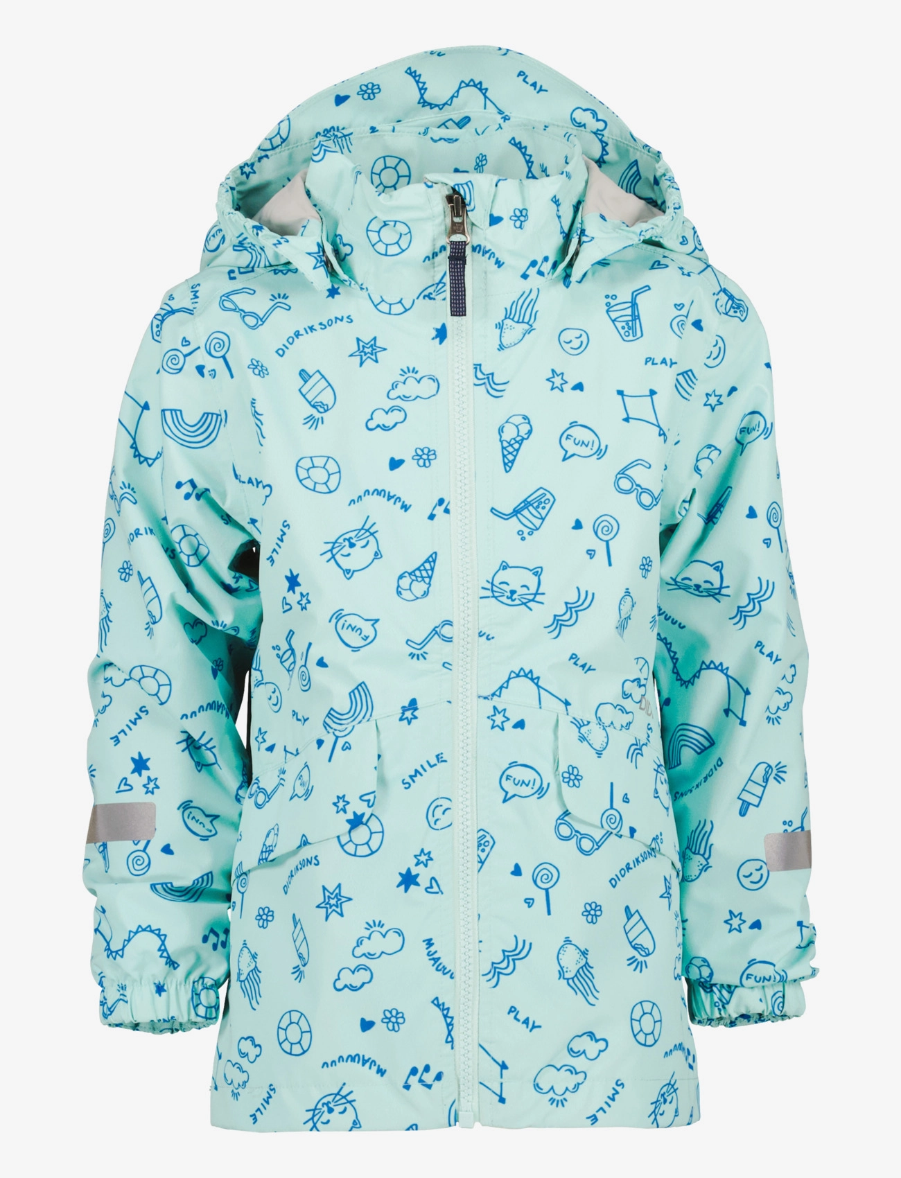 Didriksons - NORMA KIDS PR JKT 3 - doodle pale mint - 1