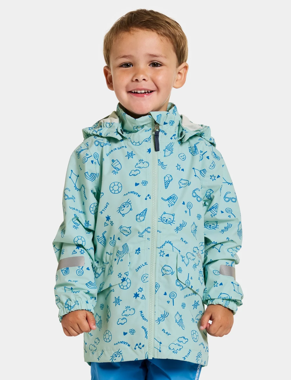 Didriksons - NORMA KIDS PR JKT 3 - shell- & regenjacken - doodle pale mint - 0