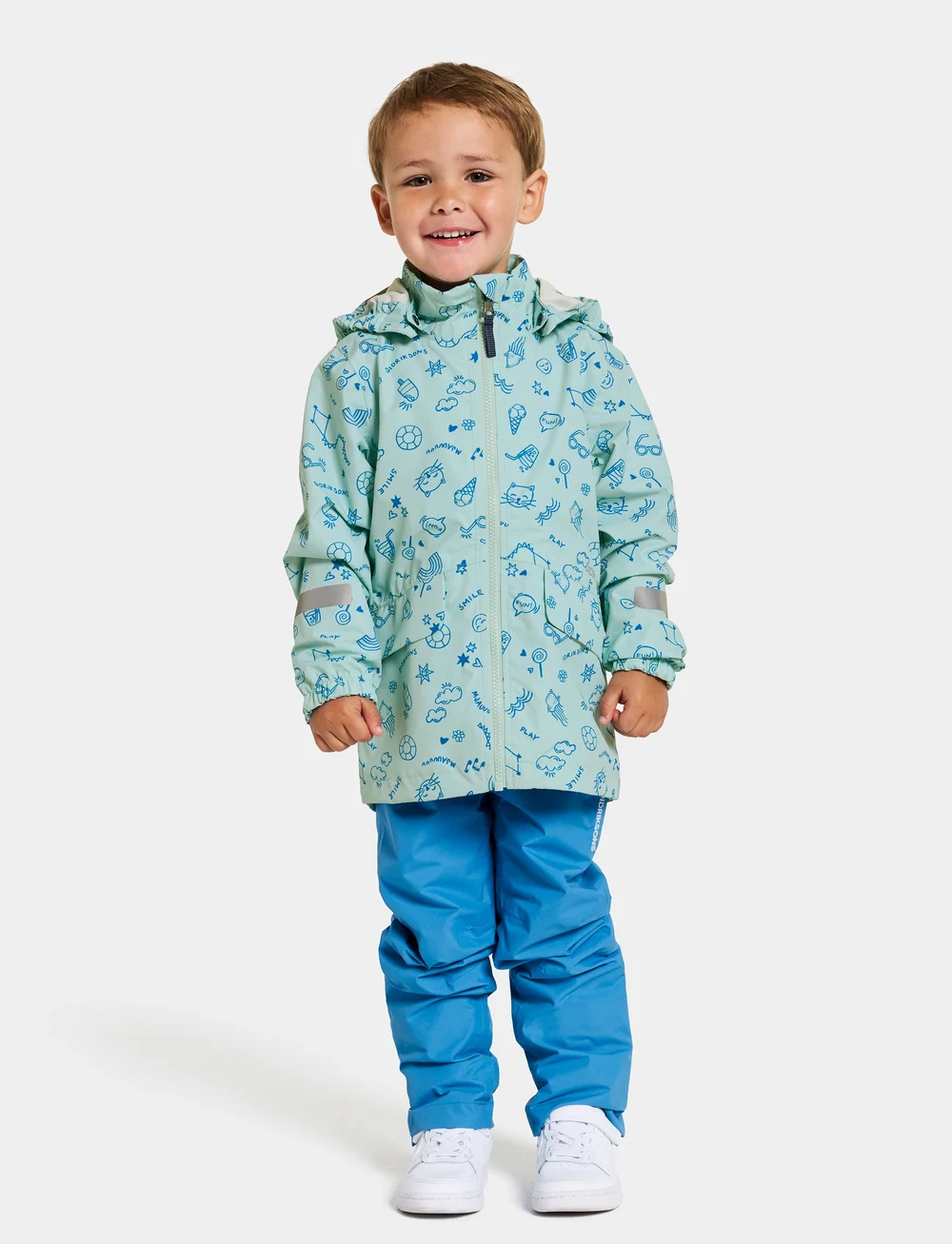 Didriksons - NORMA KIDS PR JKT 3 - shell- & regenjacken - doodle pale mint - 3