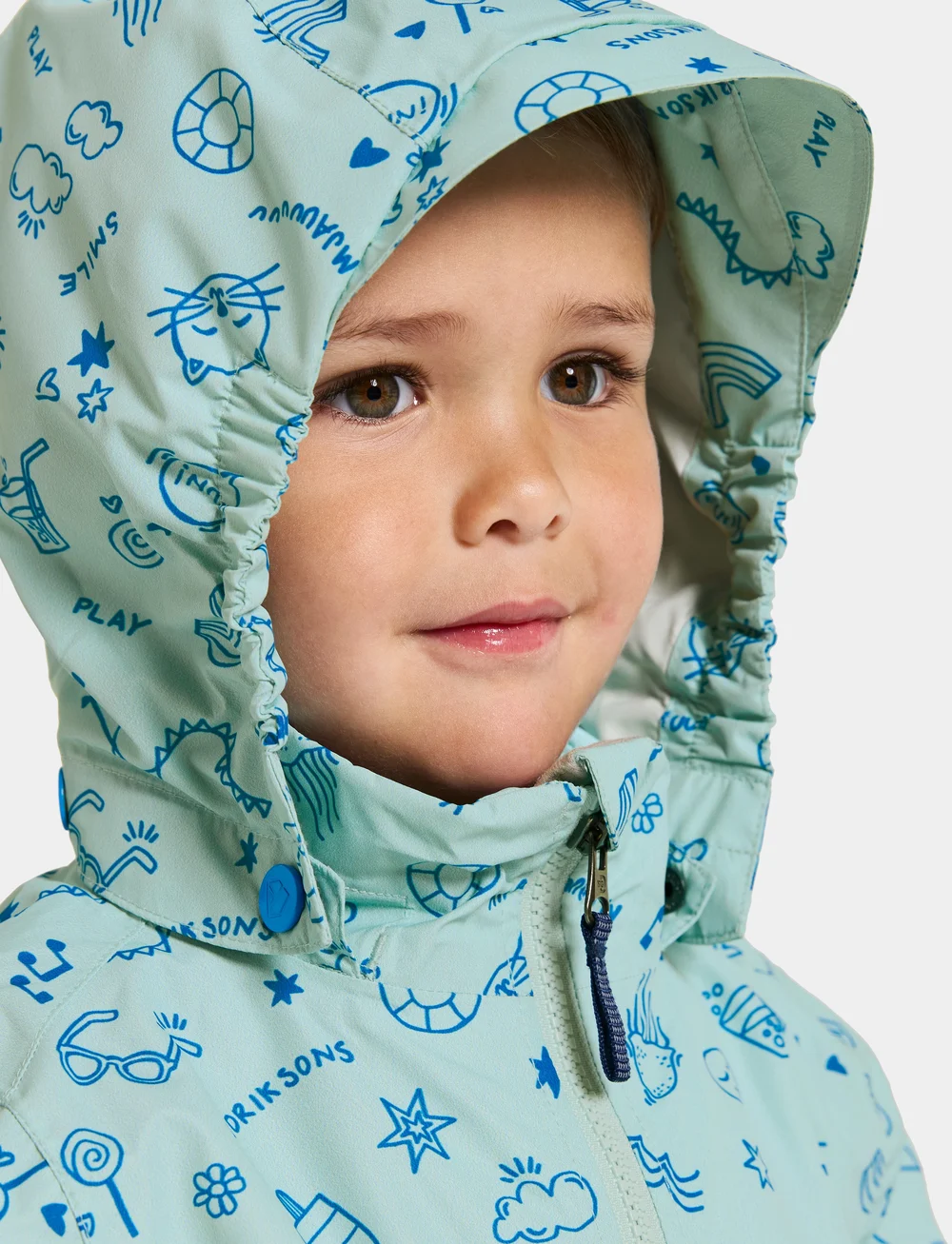 Didriksons - NORMA KIDS PR JKT 3 - shell- & regenjacken - doodle pale mint - 4