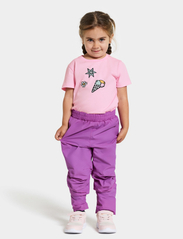 Didriksons - IDUR KIDS PANTS 4 - spodnie z powłoką shell i przeciwdeszczowe - tulip purple - 3