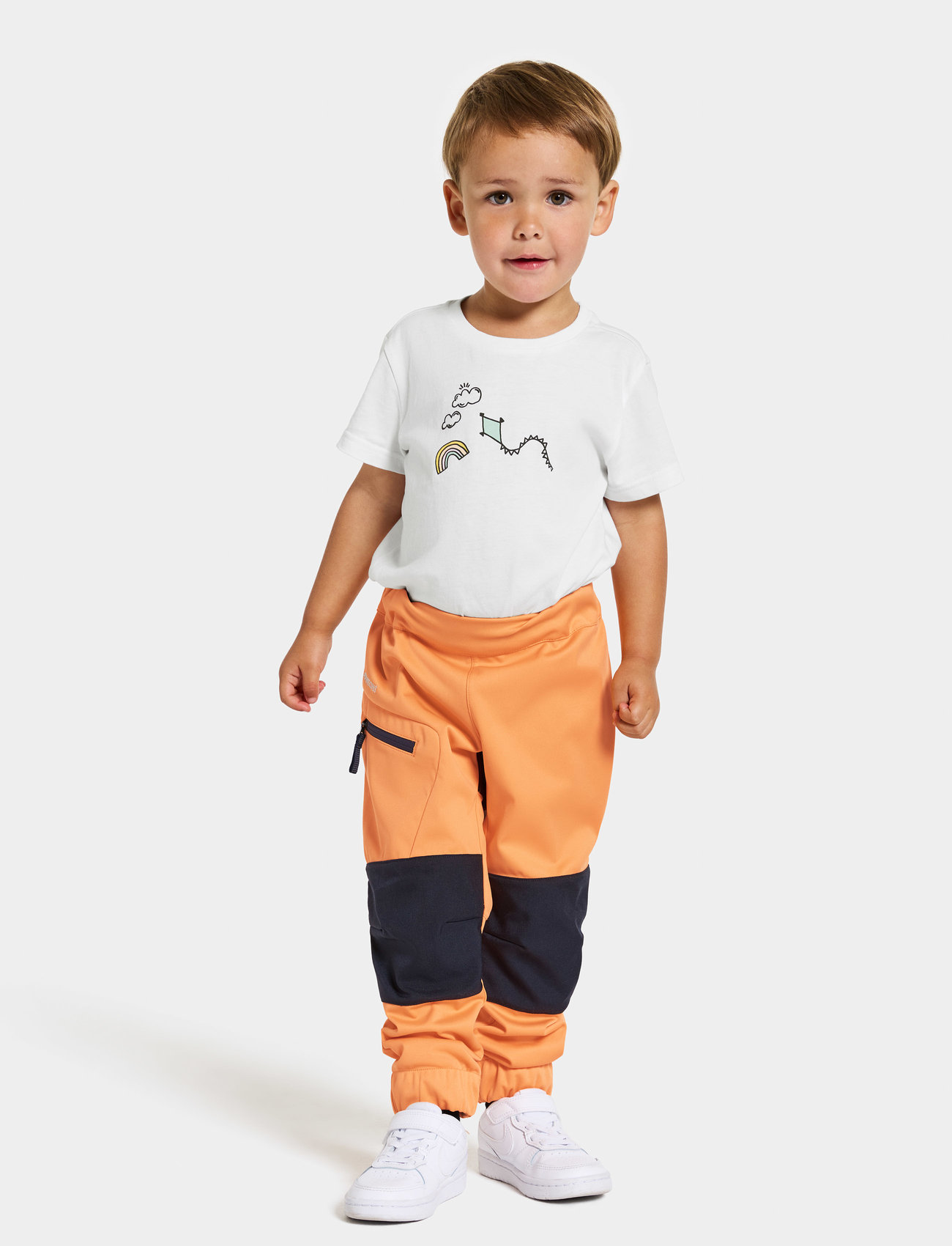 Didriksons - LÖVET KIDS PANT 8 - pantalons softshell - papaya orange - 0