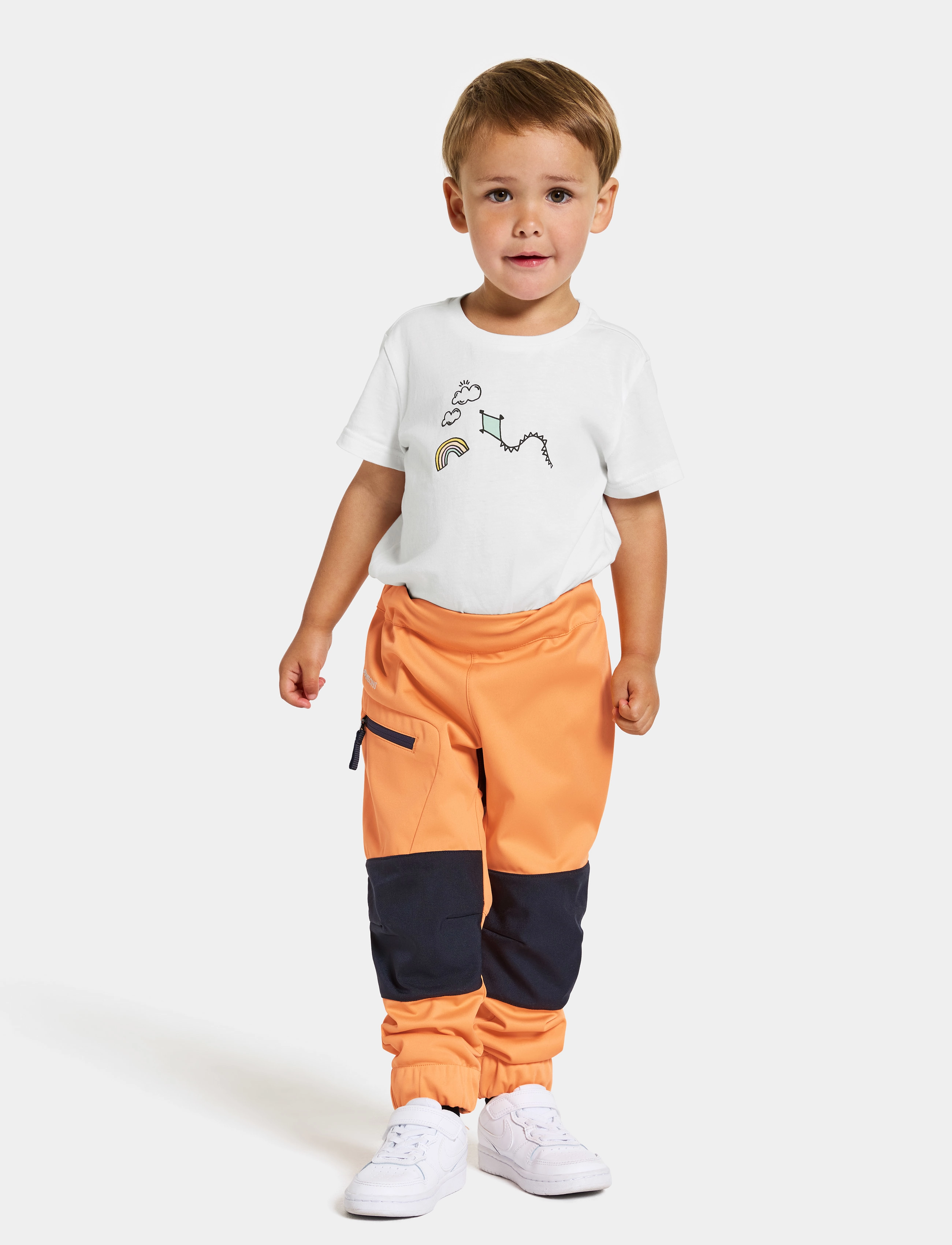 Didriksons - LÖVET KIDS PANT 8 - papaya orange - 3