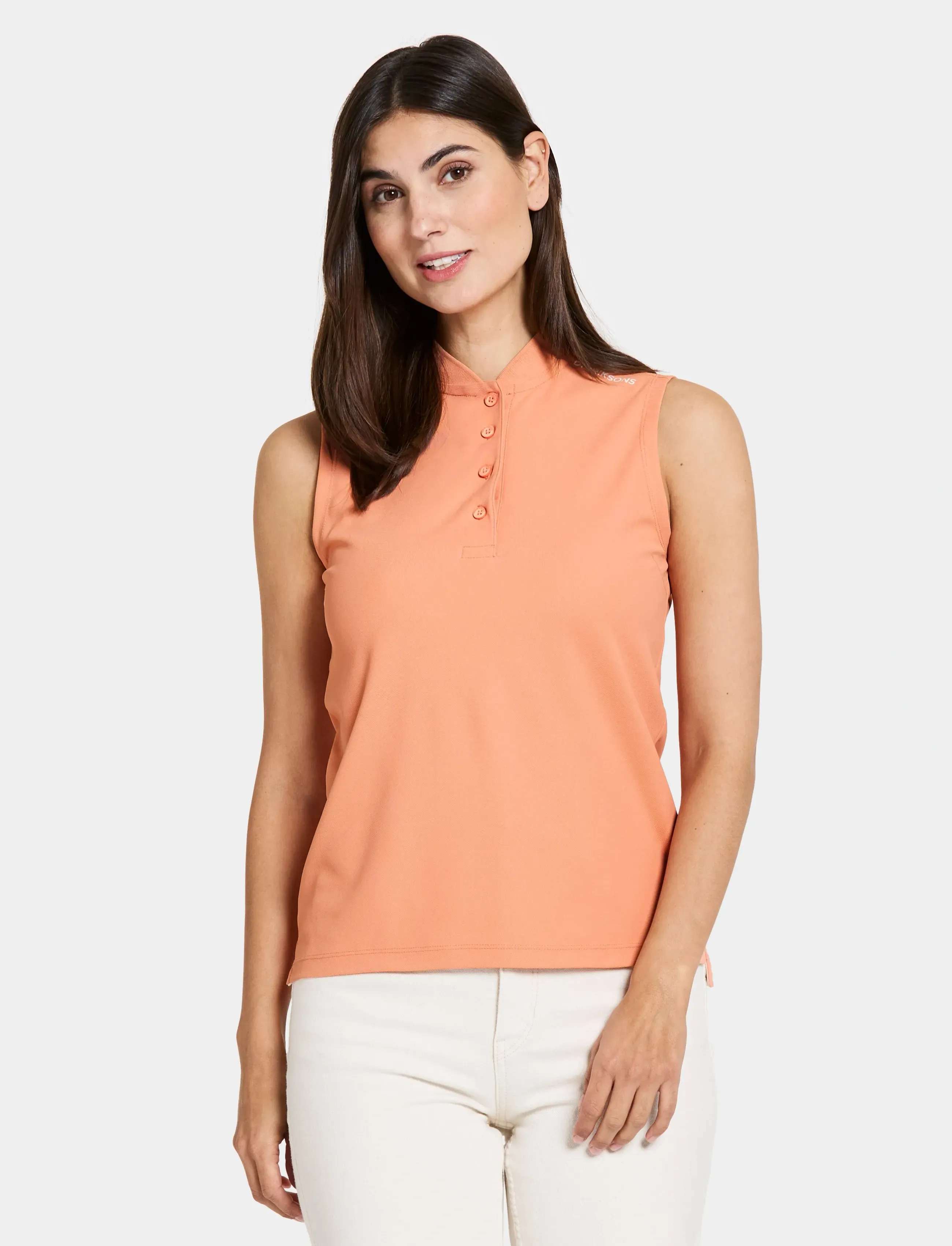 Didriksons Nikki Wns Polo, 46, Orange, Sports Overdele & T-shirts > Sport Polos, Dame