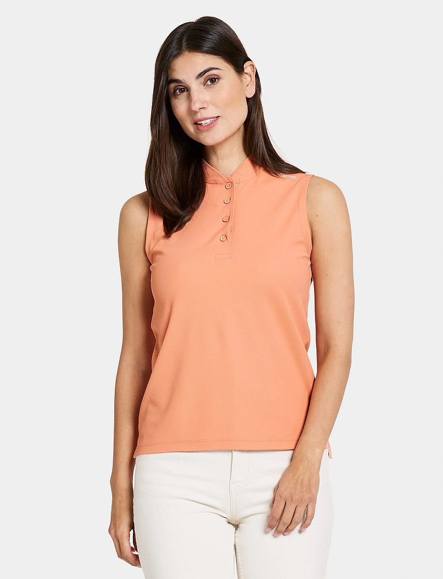 Didriksons - NIKKI WNS POLO - toppar & t-shirts - clay pink - 0