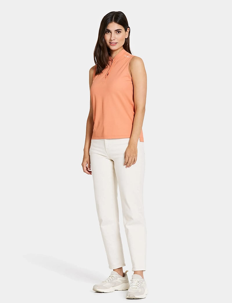 Didriksons - NIKKI WNS POLO - toppe & t-shirts - clay pink - 2