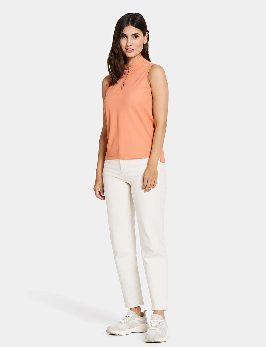 Didriksons - NIKKI WNS POLO - toppar & t-shirts - clay pink - 2