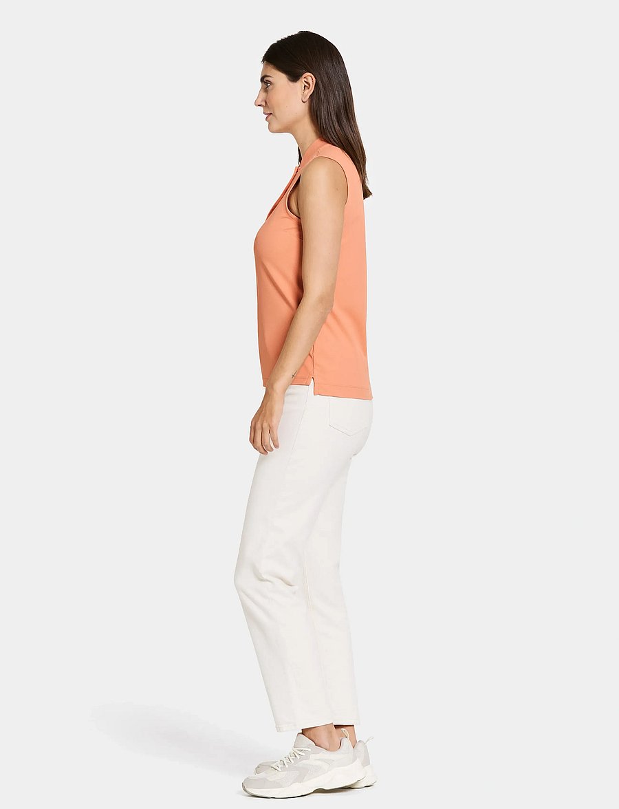 Didriksons - NIKKI WNS POLO - toppar & t-shirts - clay pink - 4