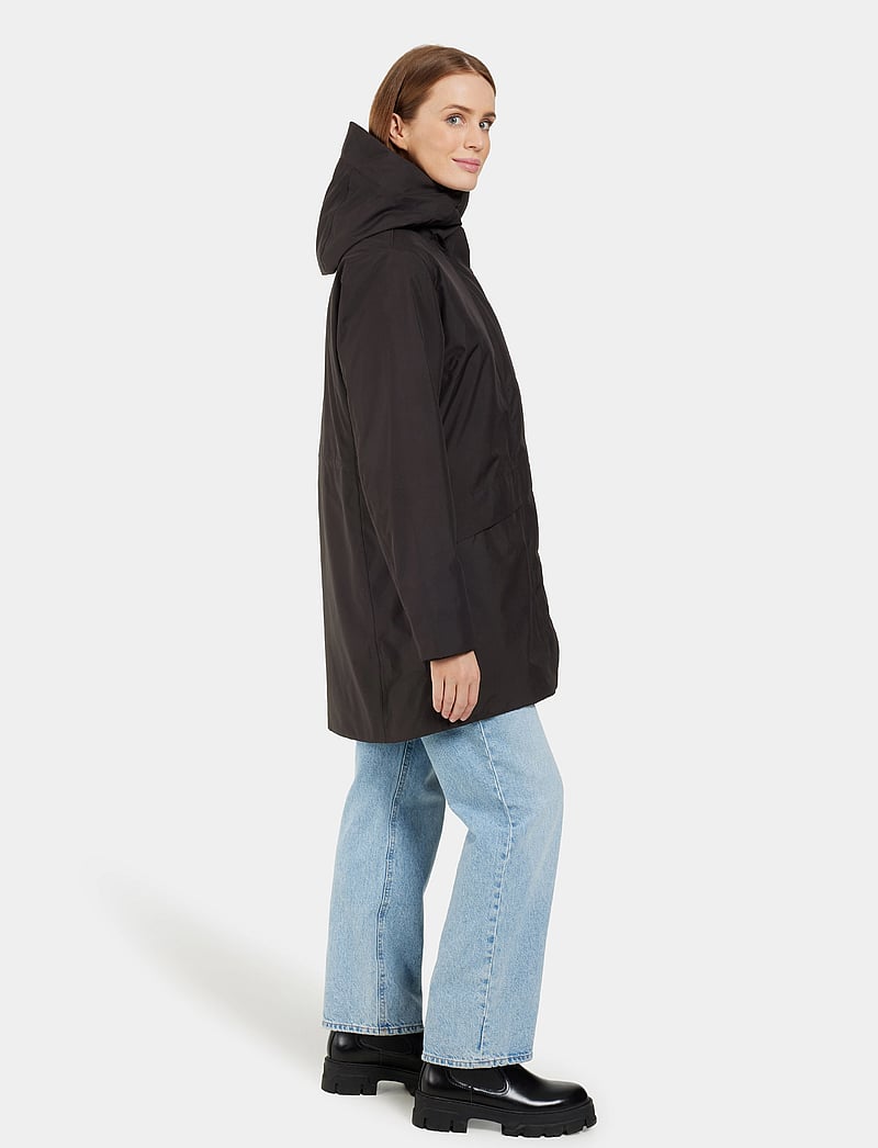 Didriksons - CAJSA WNS PARKA 6 - parkatakit - black - 5