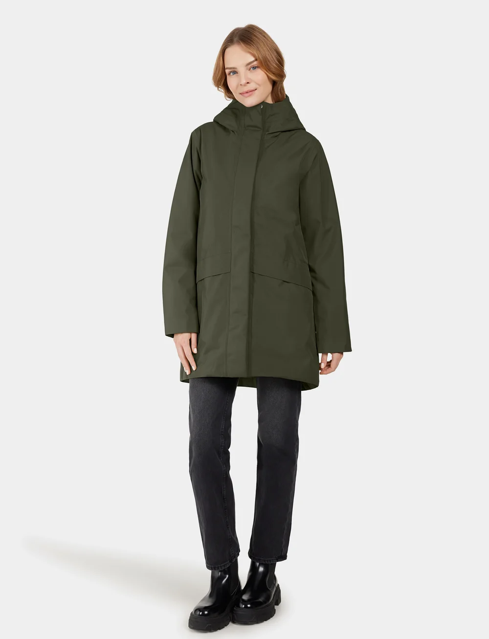 Didriksons - CAJSA WNS PARKA 6 - jacken - deep green - 0