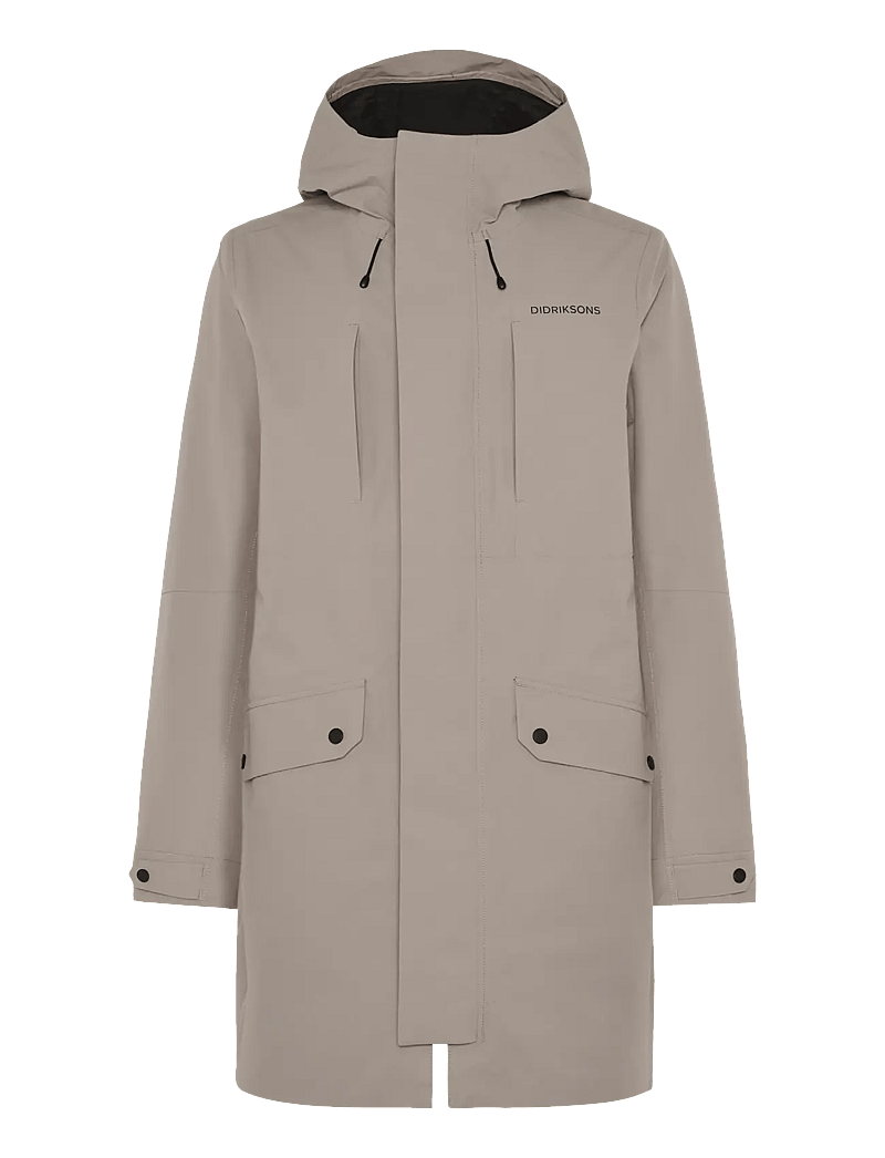 Didriksons - FALKE USX PARKA - parkasjackor - ash brown - 1