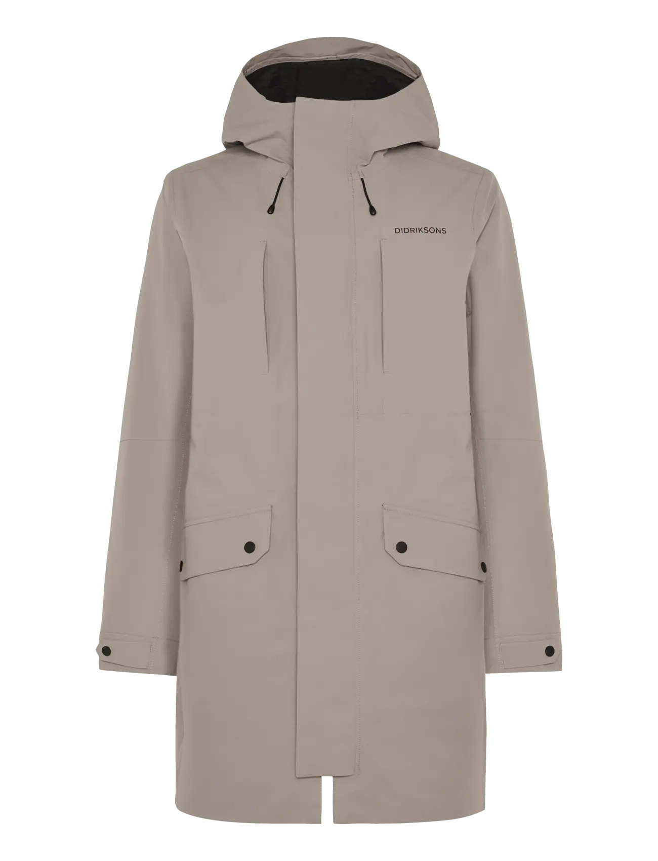 Didriksons - FALKE USX PARKA - parkasjackor - ash brown - 1