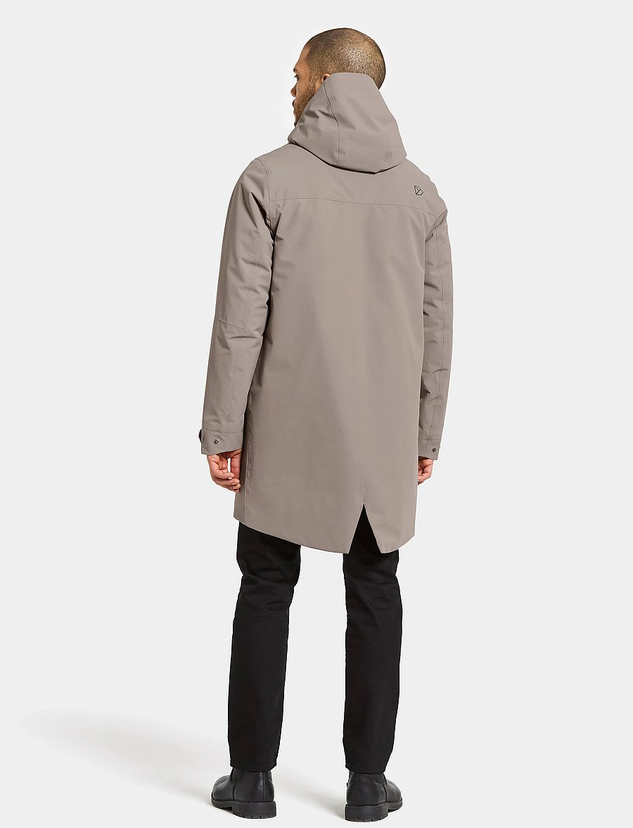 Didriksons - FALKE USX PARKA - parkasjackor - ash brown - 4