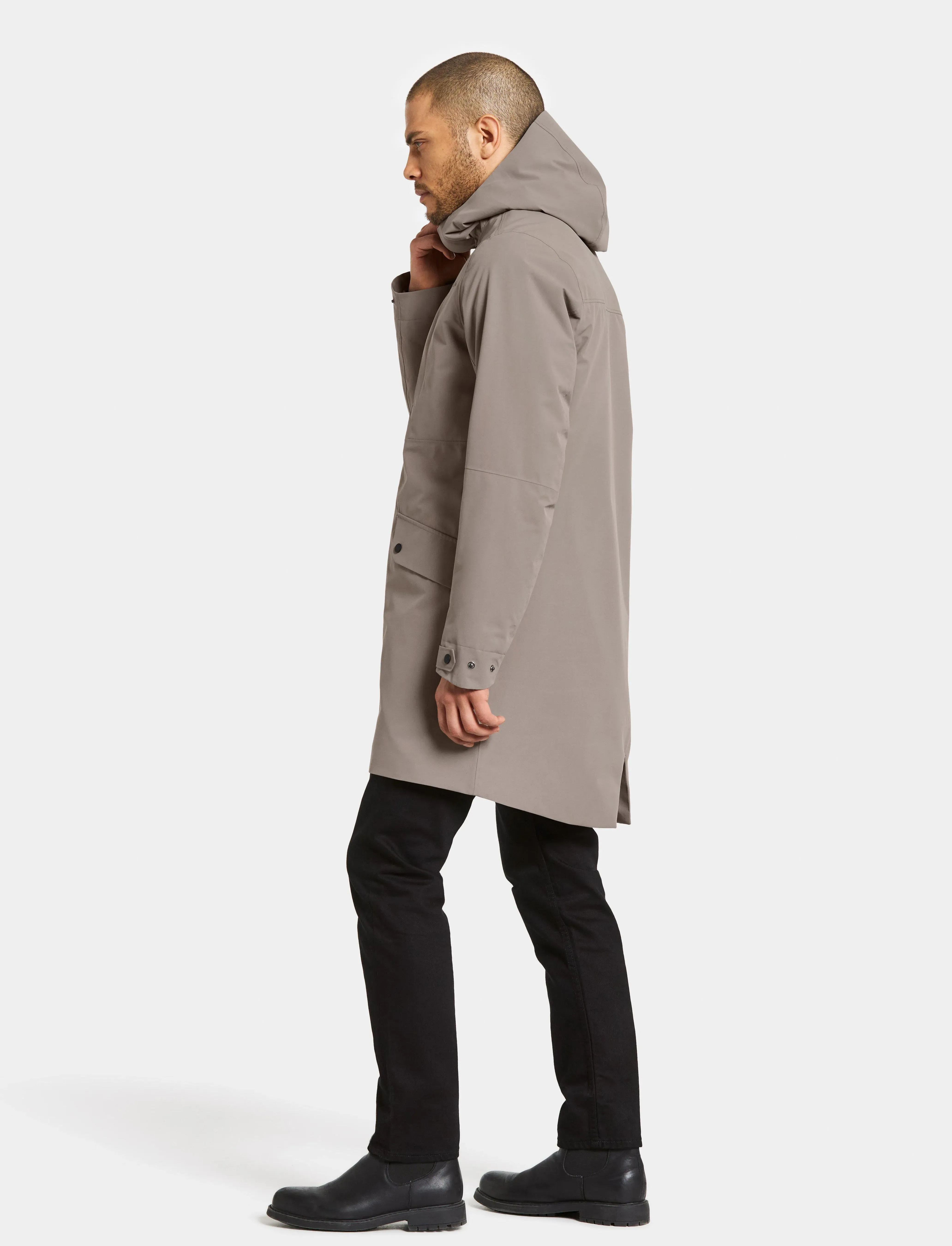 Didriksons - FALKE USX PARKA - parkasjackor - ash brown - 5