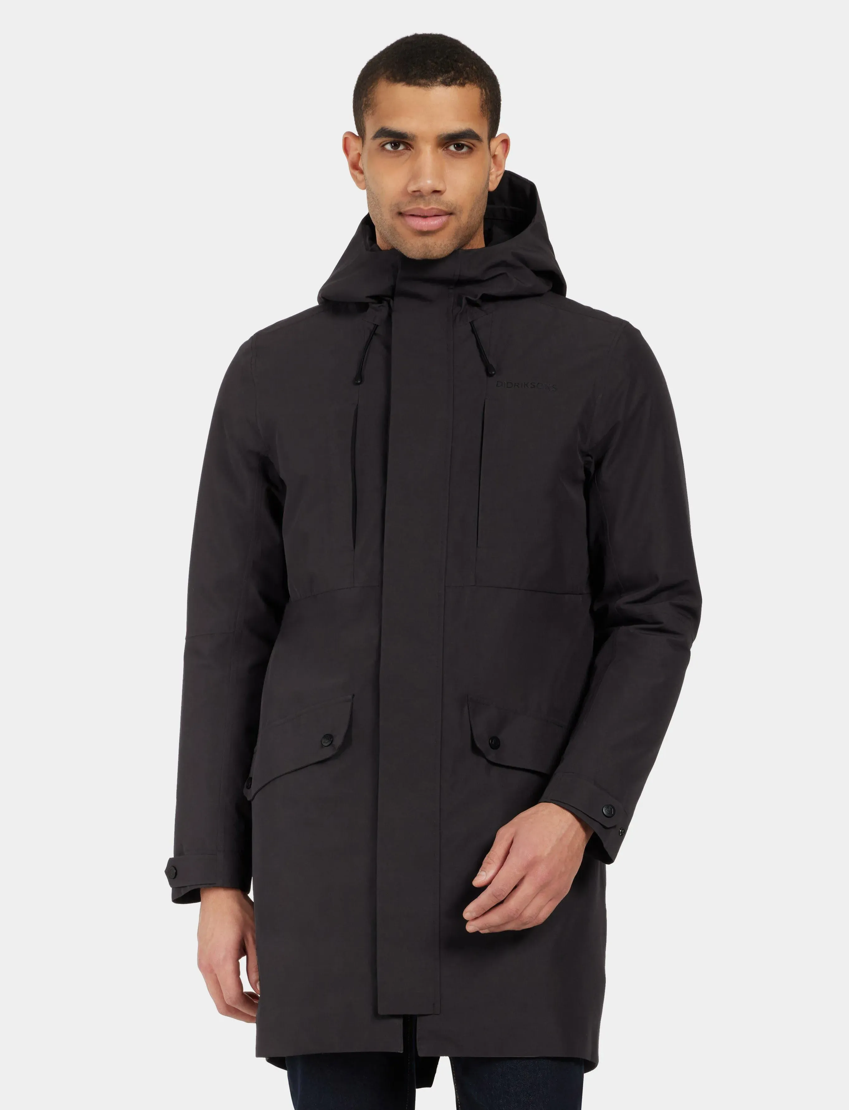 Didriksons Falke Usx Parka, XXL, Black, Sport Jackets > Sport Parkas, Herre