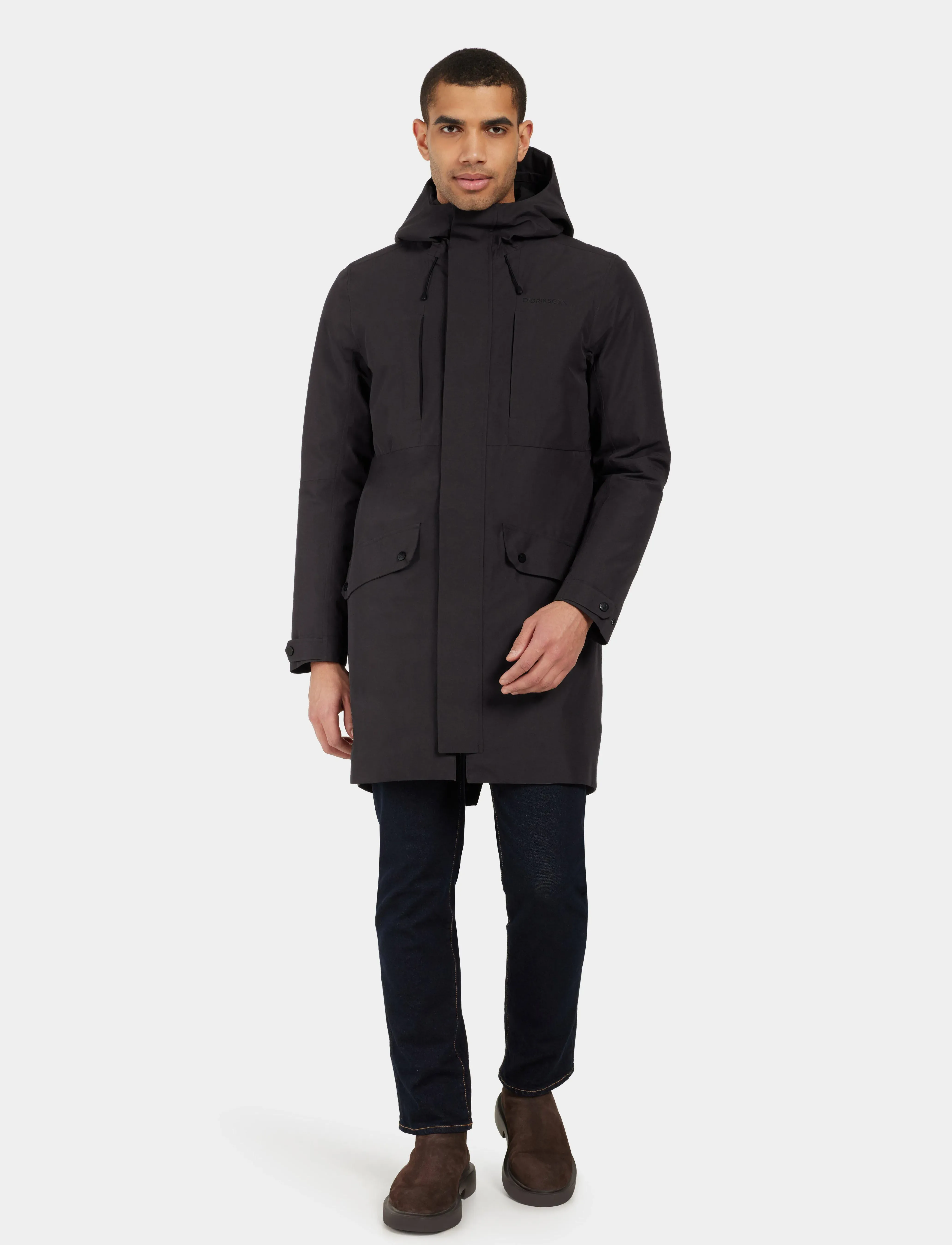 Didriksons - FALKE USX PARKA - parkasjackor - black - 3