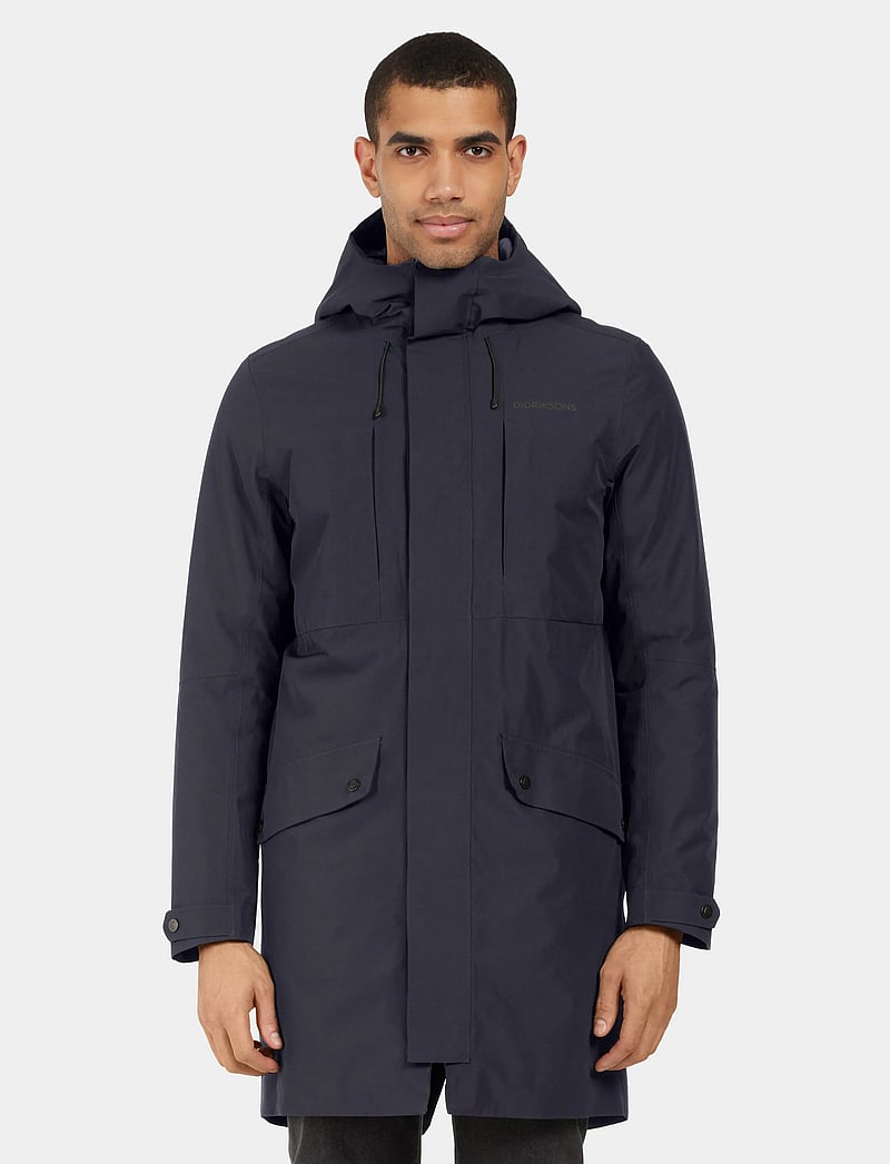 Didriksons - FALKE USX PARKA - parka coats - dark night blue - 0