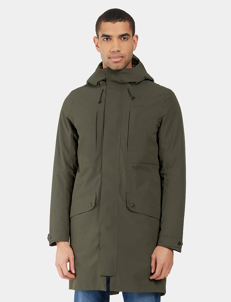 Didriksons - FALKE USX PARKA - vinterjakker - deep green - 0