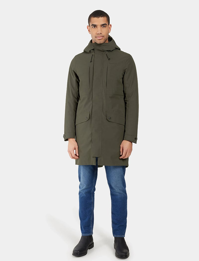 Didriksons - FALKE USX PARKA - vinterjakker - deep green - 3