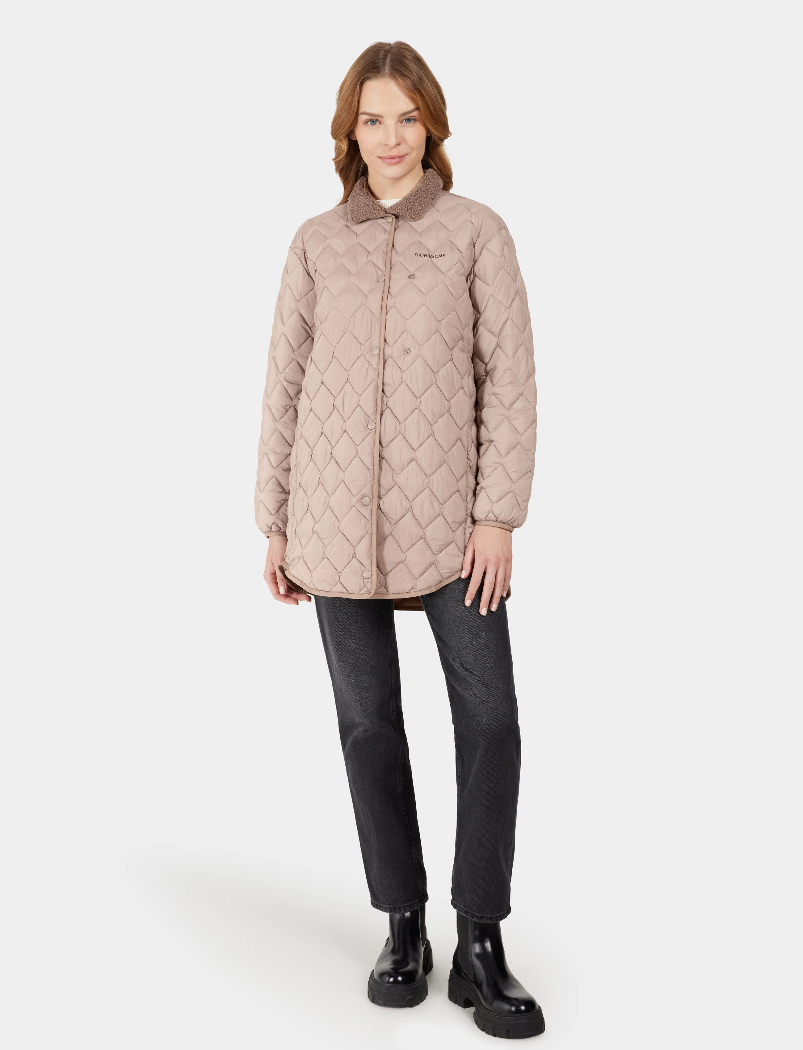 Didriksons - BETINA WNS PARKA - overtøj - ash brown - 3