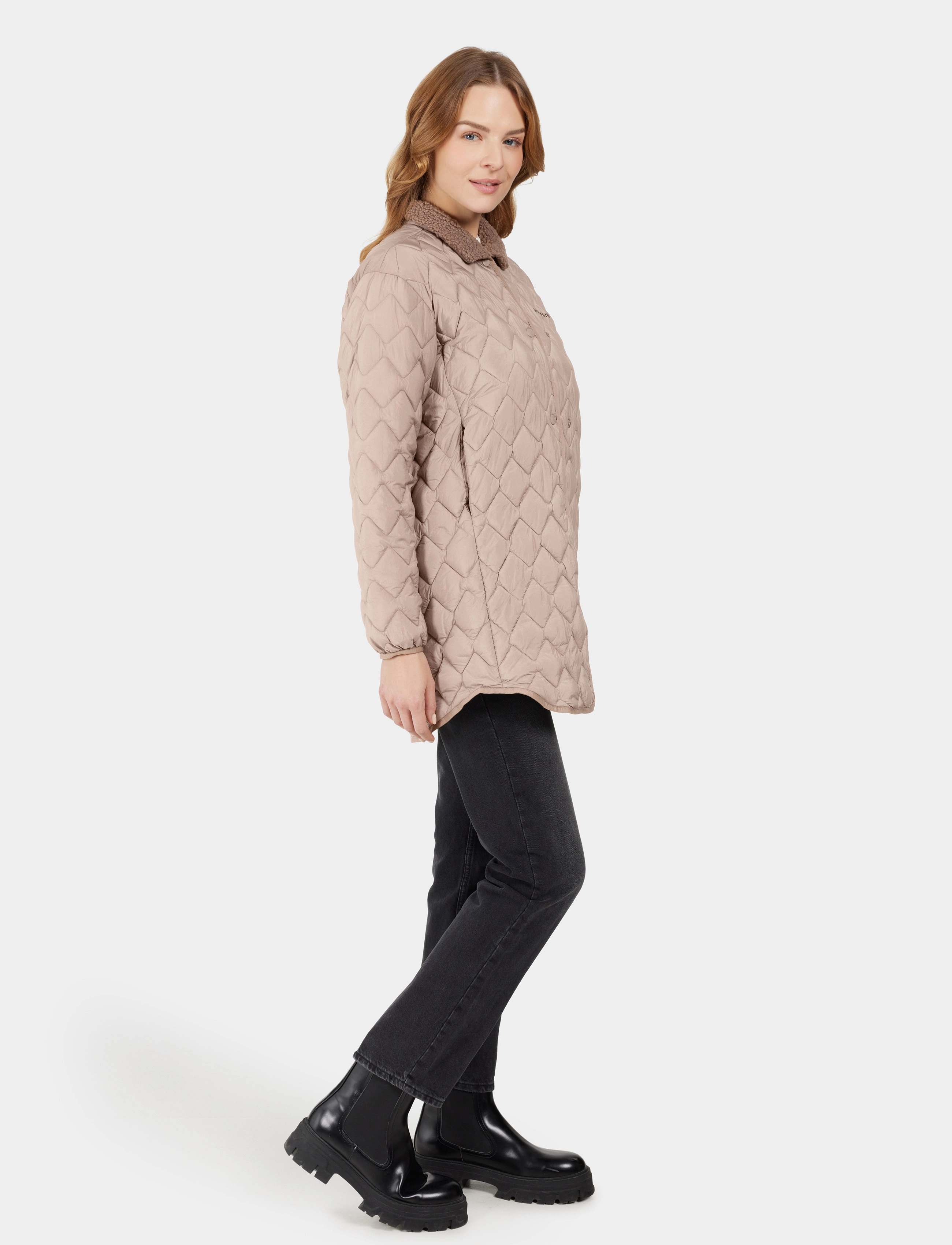 Didriksons - BETINA WNS PARKA - overtøj - ash brown - 5