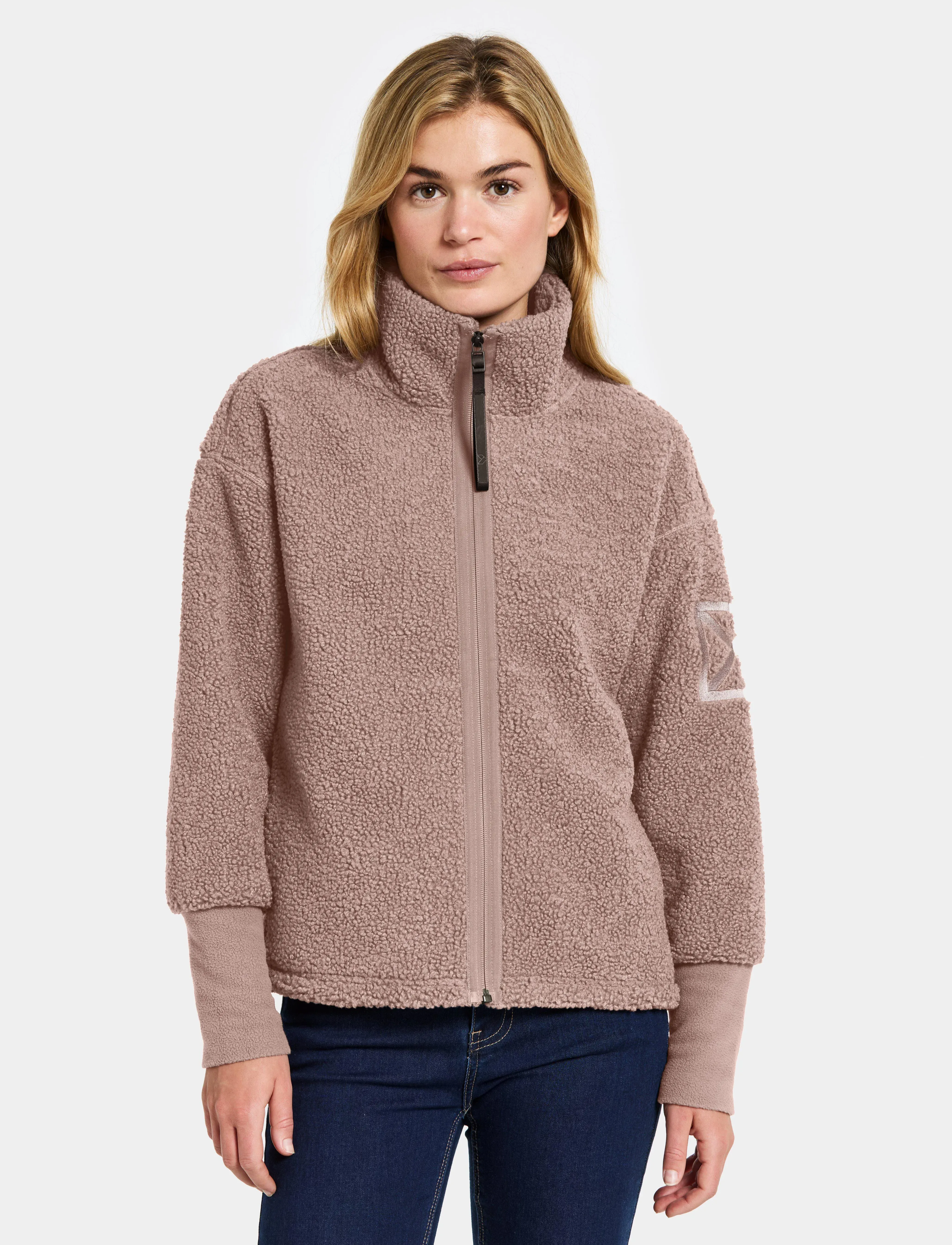 Didriksons Mella Full-Zip, 42, Sport Clothing, Rosa - Fleeces & Midlayers, Frauen