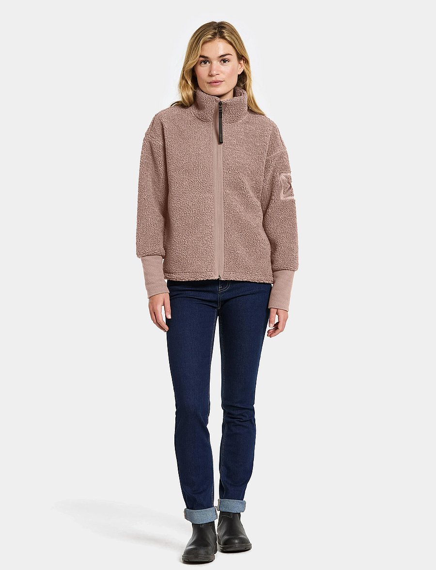 Didriksons - Mella Full-Zip - oberteile - bark - 3