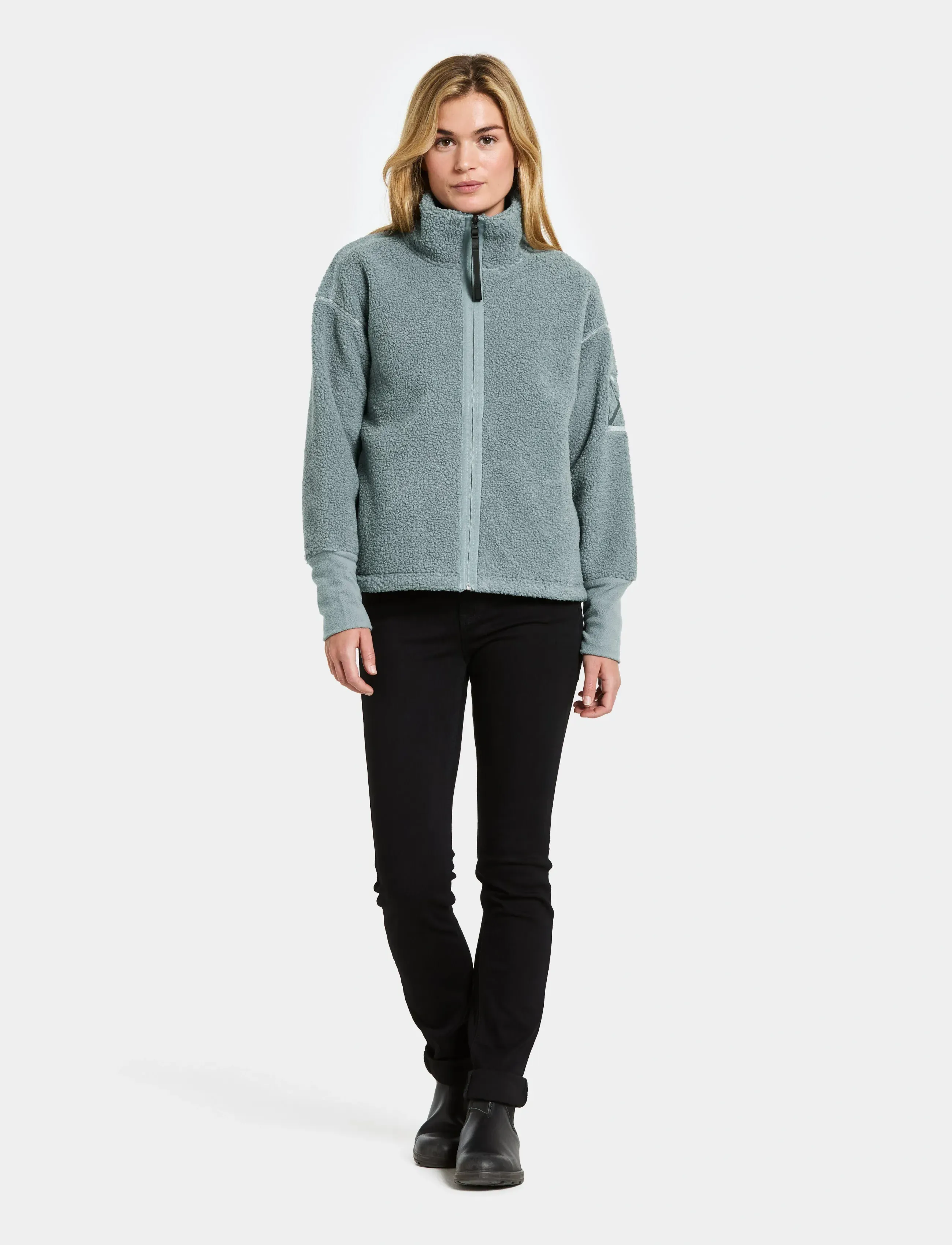 Didriksons - Mella Full-Zip - oberteile - factory blue - 3