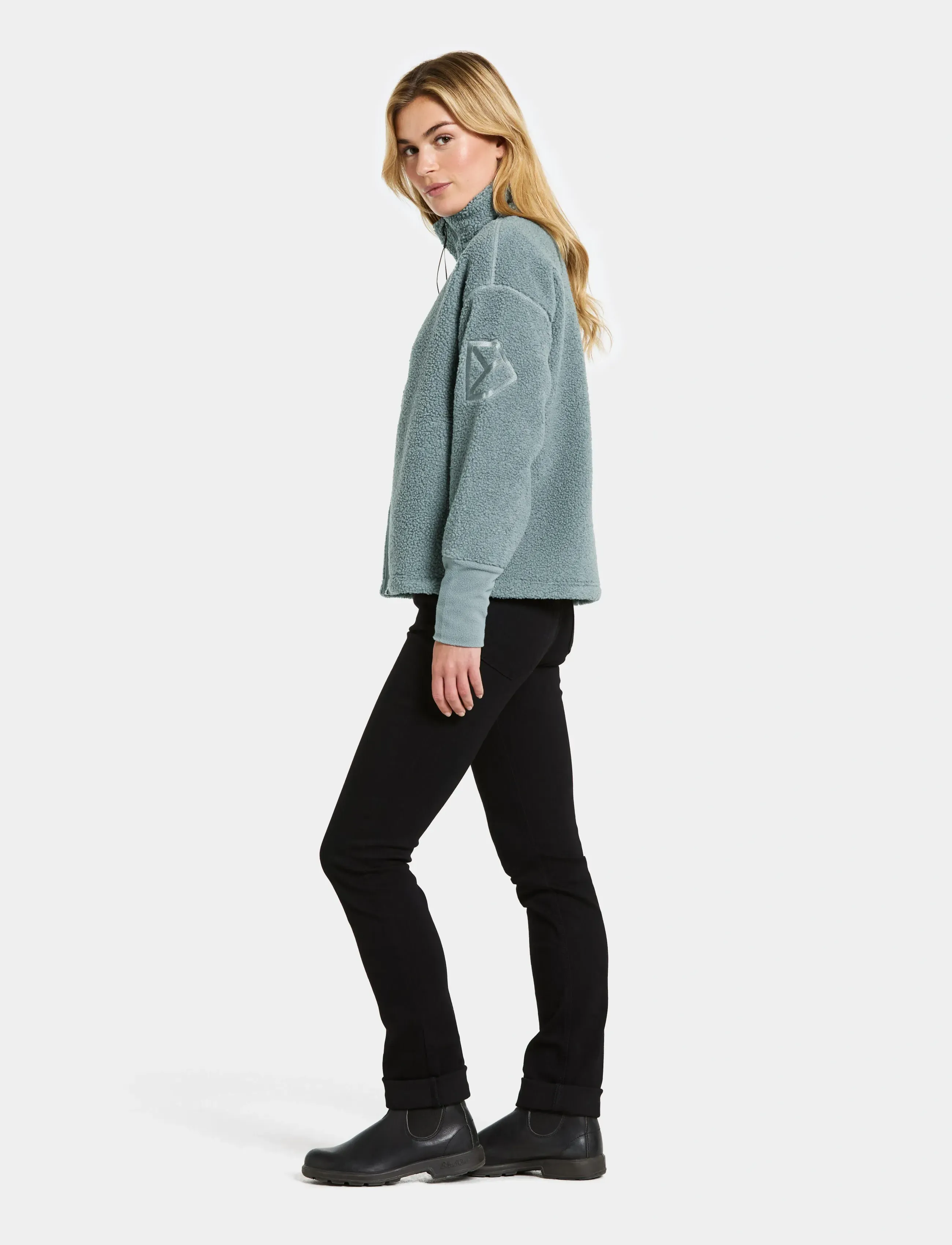 Didriksons - Mella Full-Zip - oberteile - factory blue - 4