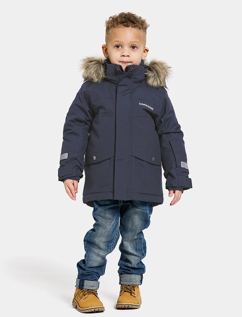 Didriksons - BJÄRVEN KIDS PARKA 3 - paksud joped - navy - 3