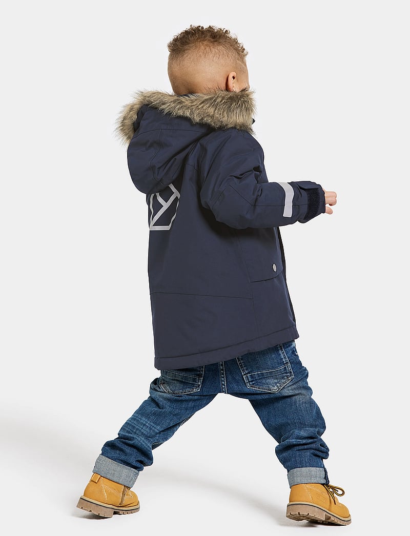 Didriksons - BJÄRVEN KIDS PARKA 3 - paksud joped - navy - 4