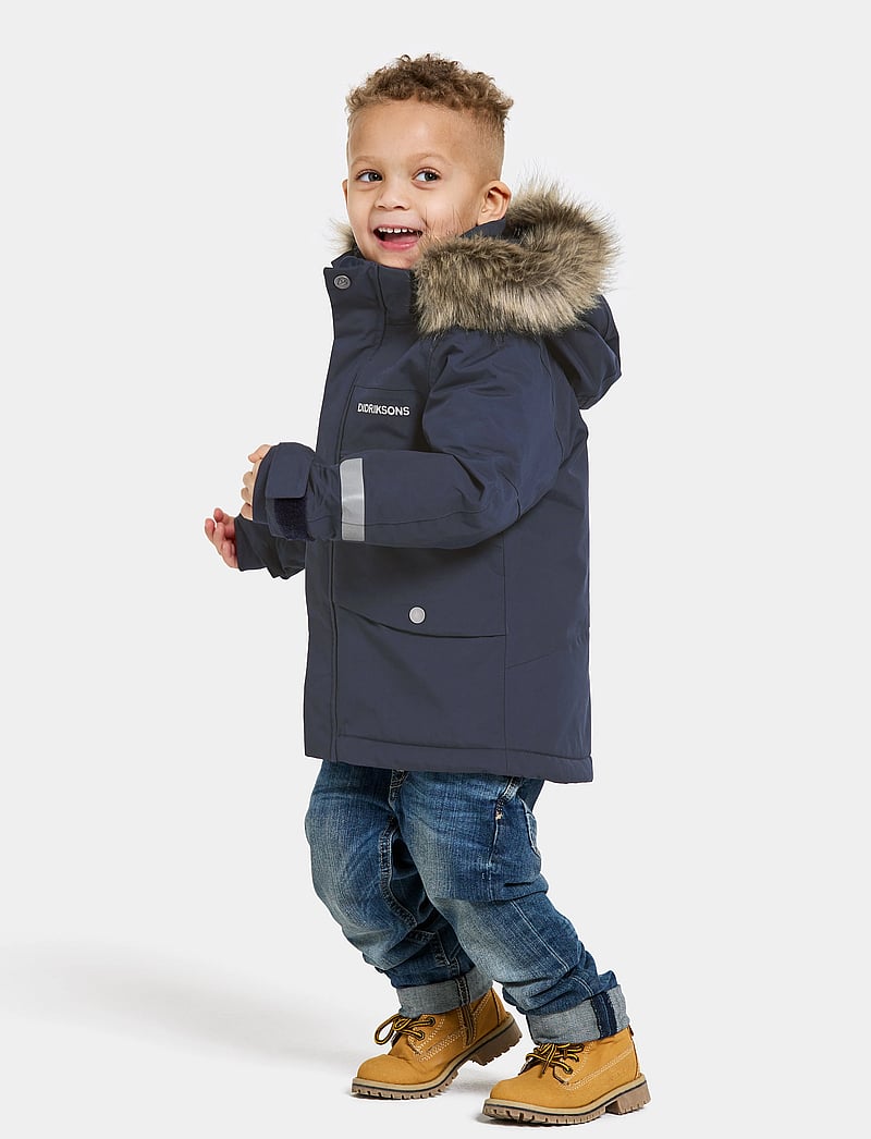 Didriksons - BJÄRVEN KIDS PARKA 3 - paksud joped - navy - 5