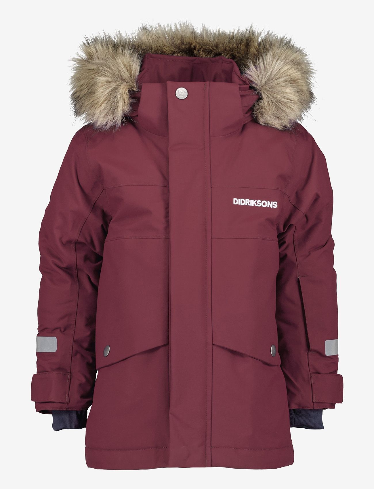 Didriksons - BJÄRVEN KIDS PARKA 3 - rusty wine - 1