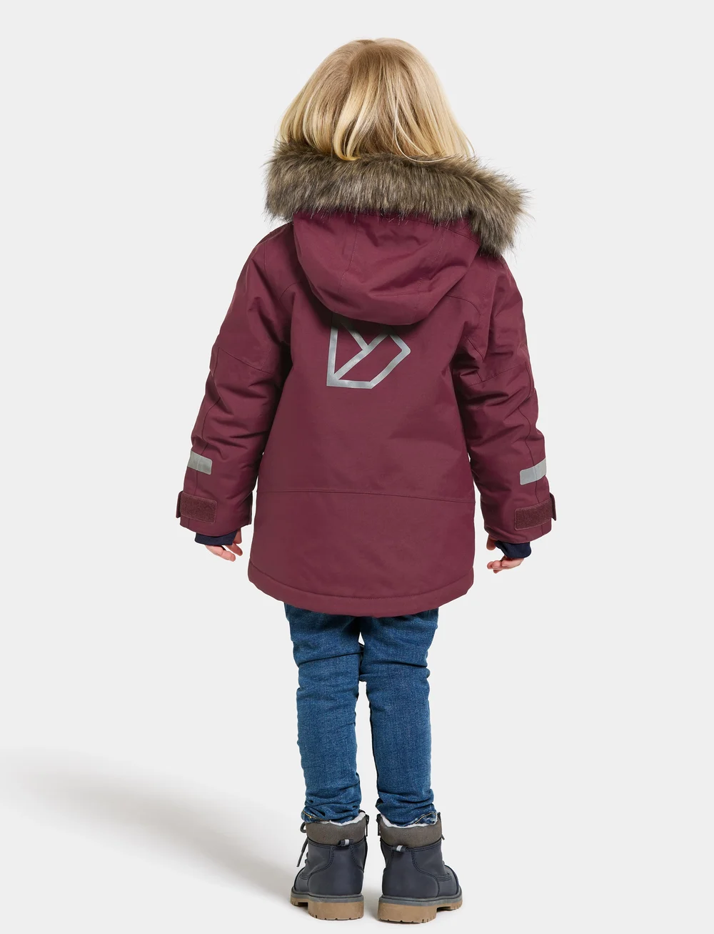 Didriksons - BJÄRVEN KIDS PARKA 3 - isolerade jackor - rusty wine - 2