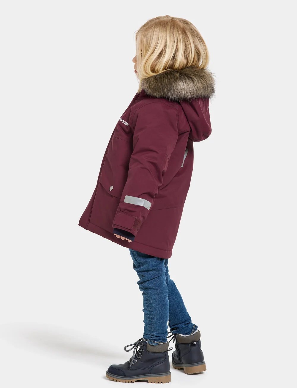 Didriksons - BJÄRVEN KIDS PARKA 3 - isolerade jackor - rusty wine - 3