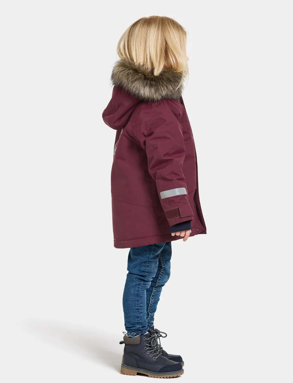 Didriksons - BJÄRVEN KIDS PARKA 3 - isolerade jackor - rusty wine - 4