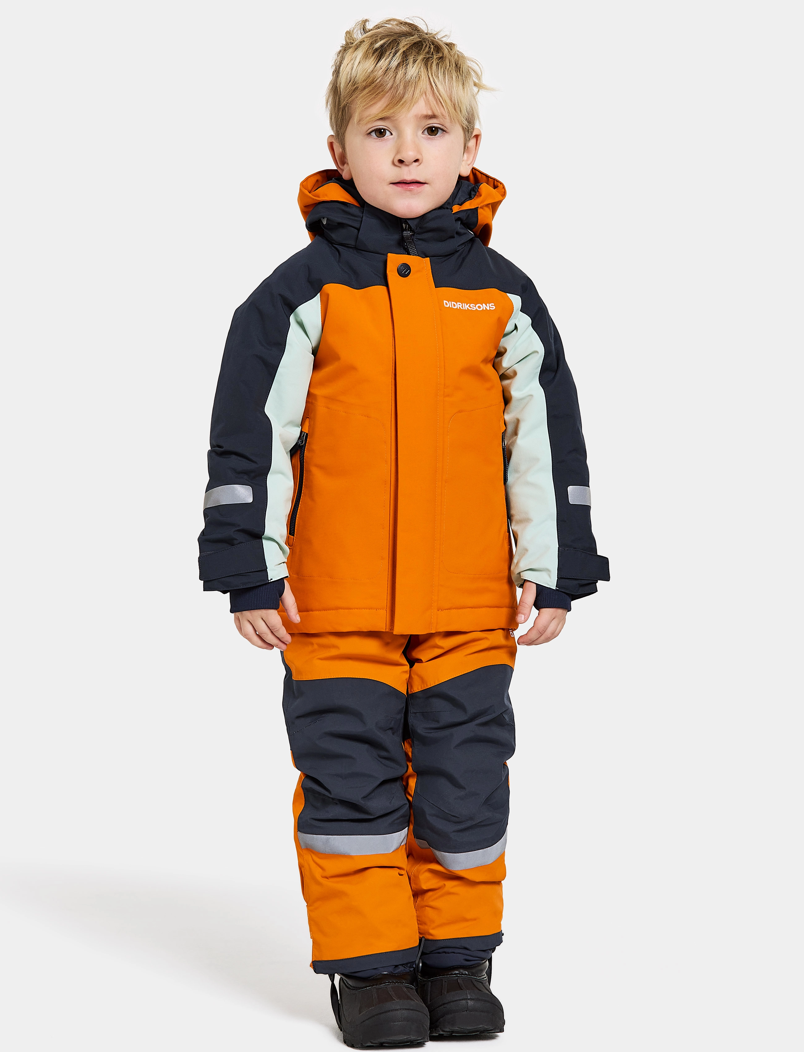 Didriksons - NEPTUN KIDS JKT 3 - vinterjakker - orange jam - 2