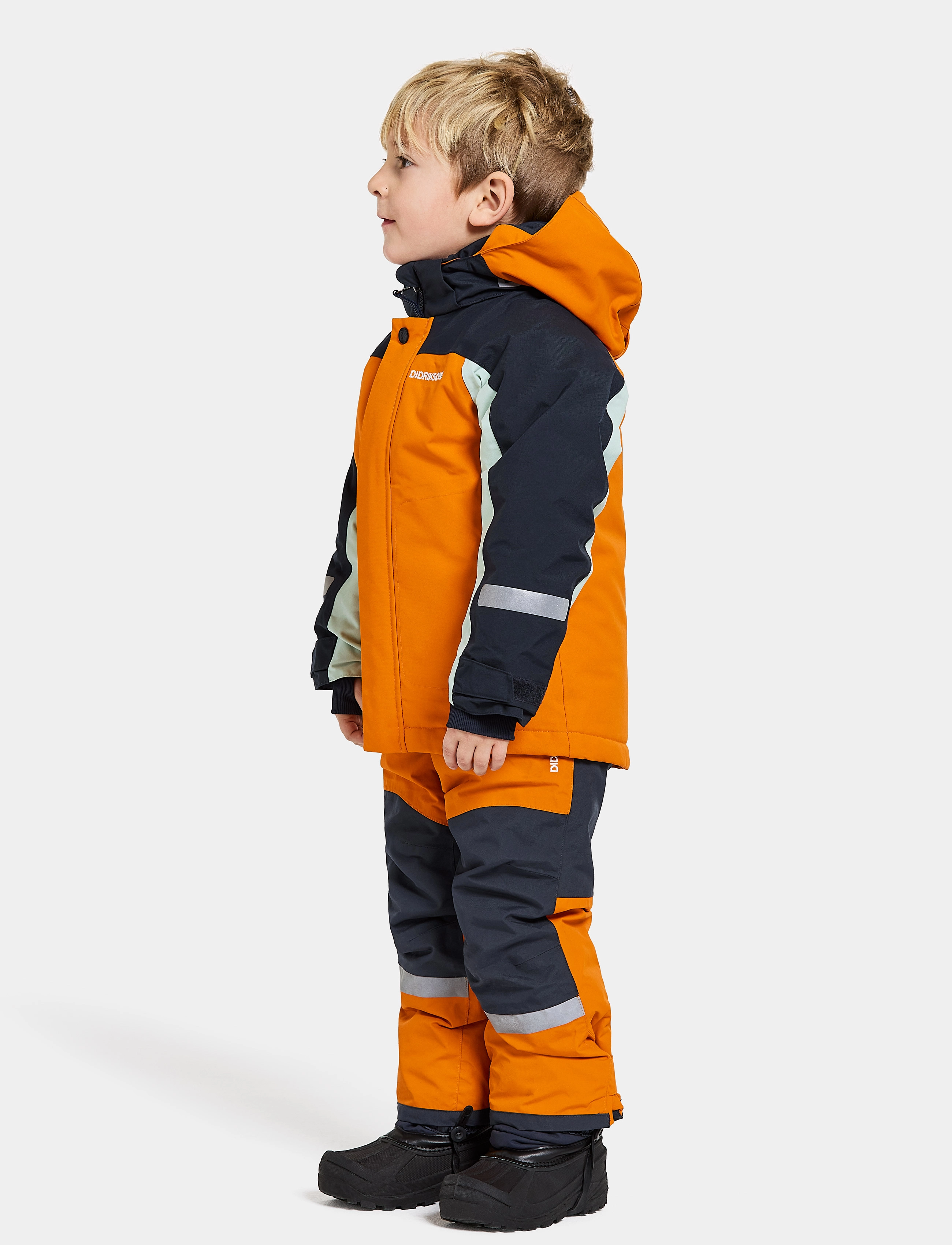 Didriksons - NEPTUN KIDS JKT 3 - vinterjakker - orange jam - 5