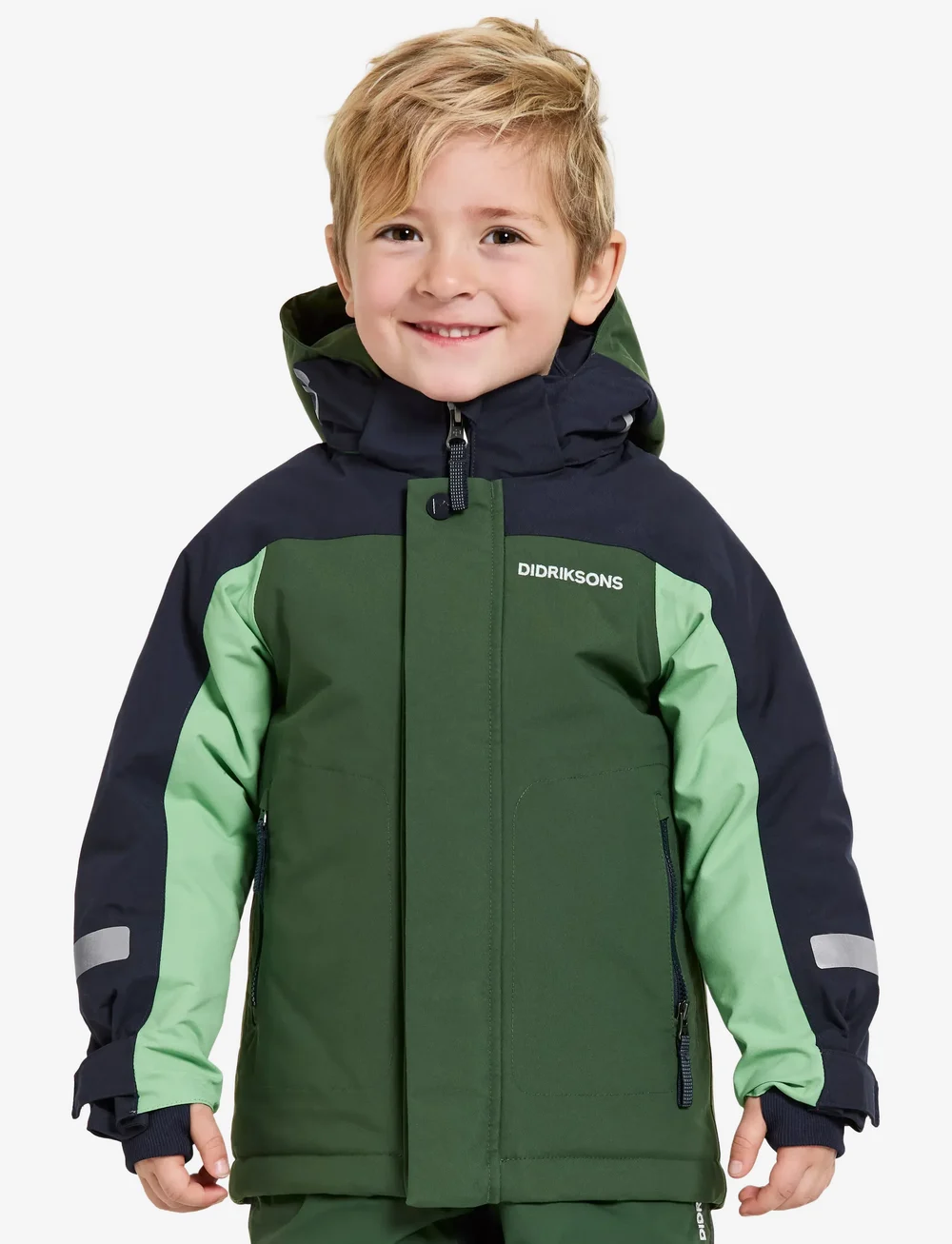 Didriksons - NEPTUN KIDS JKT 3 - Õueriided - pine green - 0