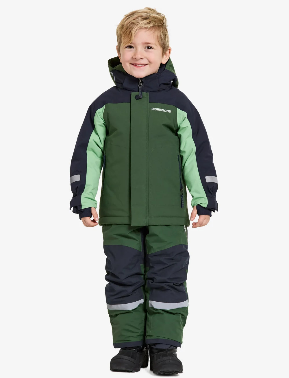 Didriksons - NEPTUN KIDS JKT 3 - Õueriided - pine green - 3