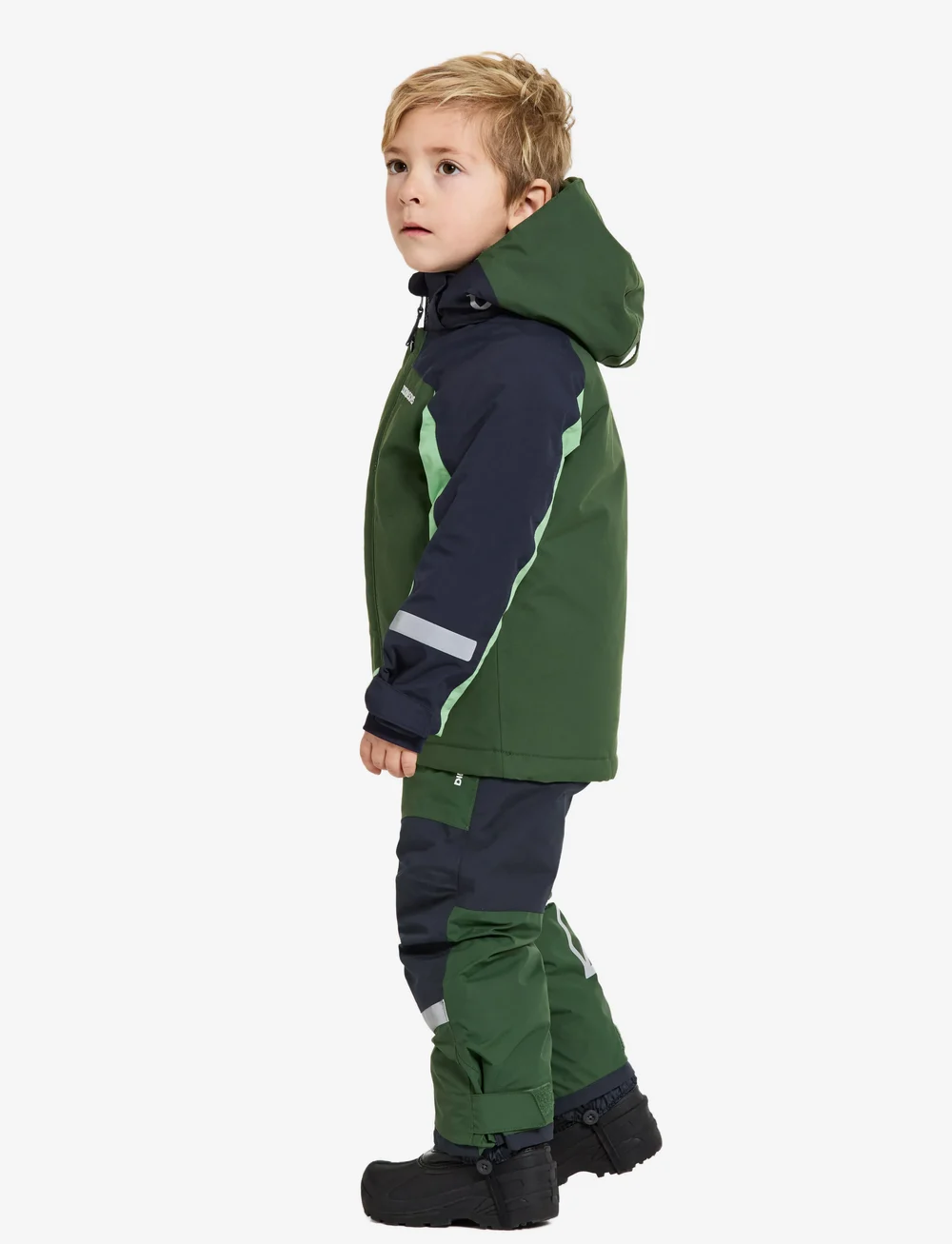 Didriksons - NEPTUN KIDS JKT 3 - Õueriided - pine green - 4