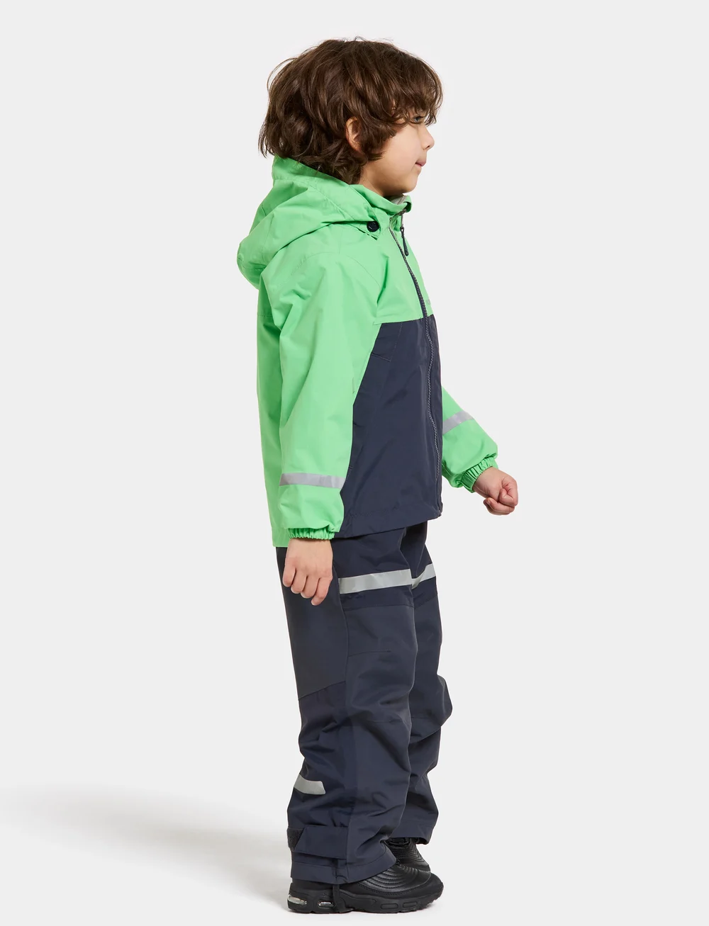 Didriksons - BLADET KIDS JKT - shell- & regenjacken - dusty lime - 5