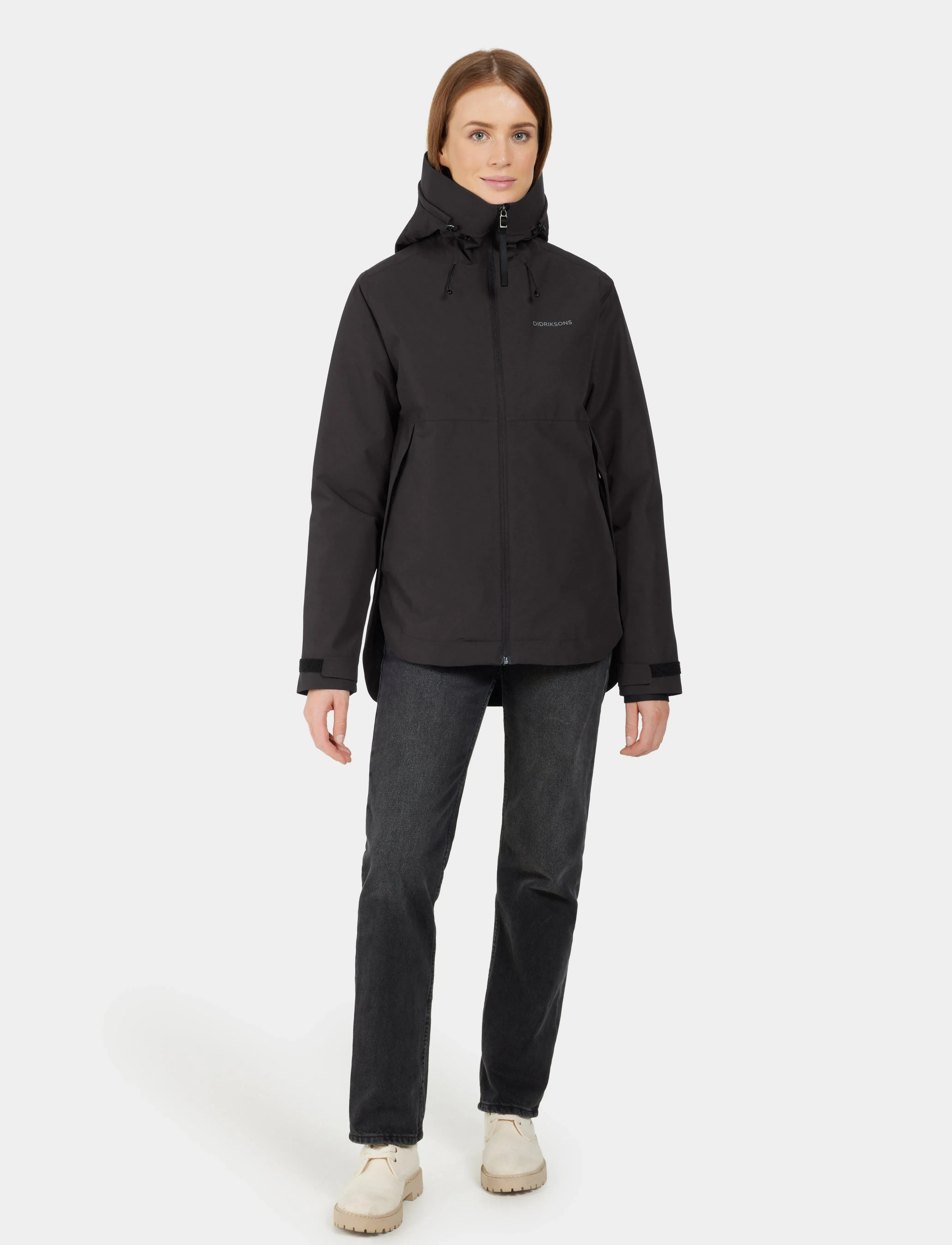 Didriksons - Jennie Jacket - regenmäntel - black - 3