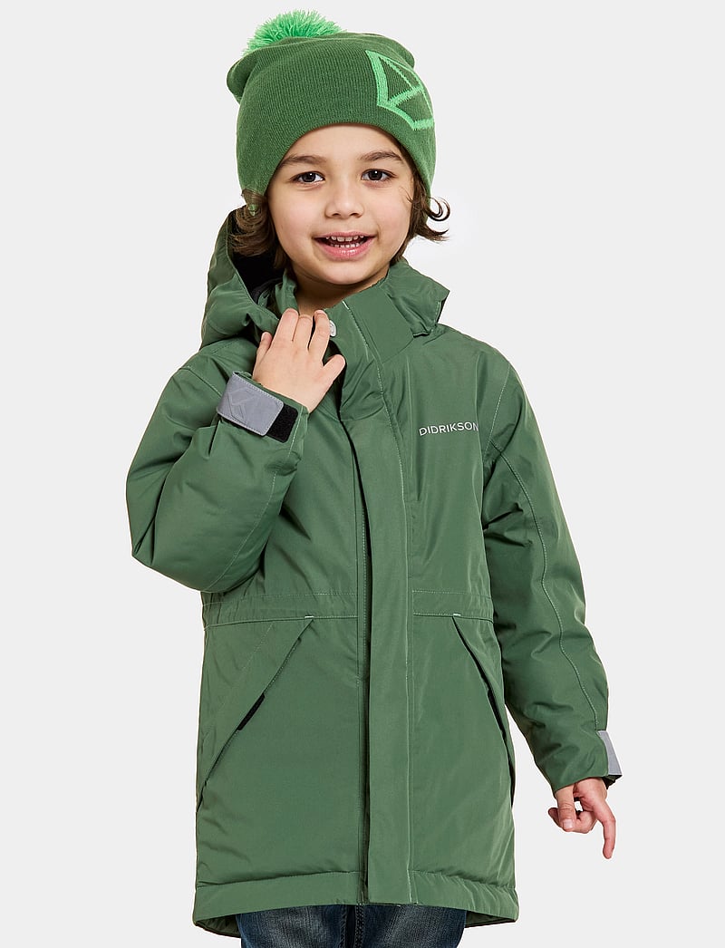 Didriksons - TUNDRAN KIDS PARKAS - jakas ar siltu oderi - pine green - 0